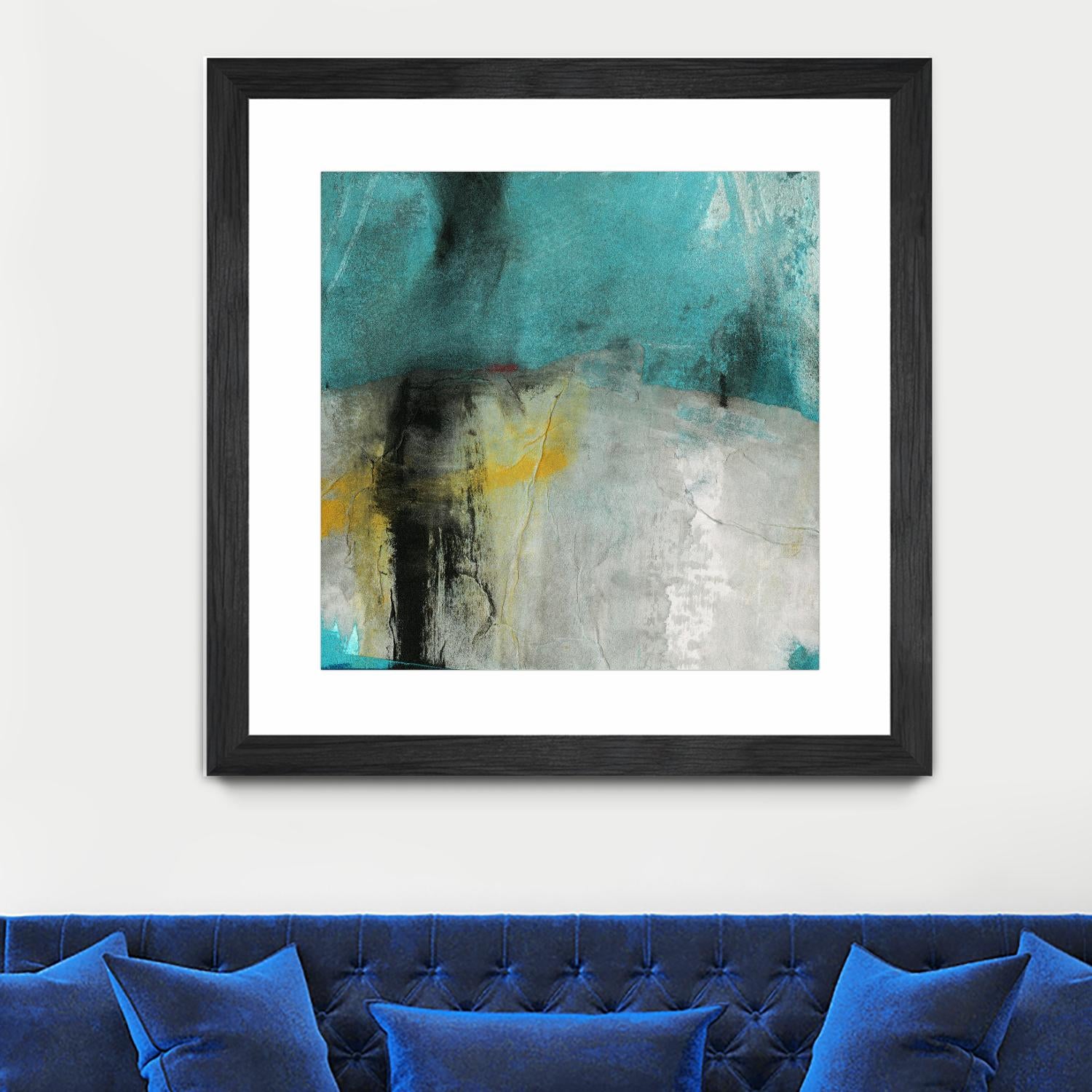 Into the Surf Two by Michelle Oppenheimer on GIANT ART - yellow abstract