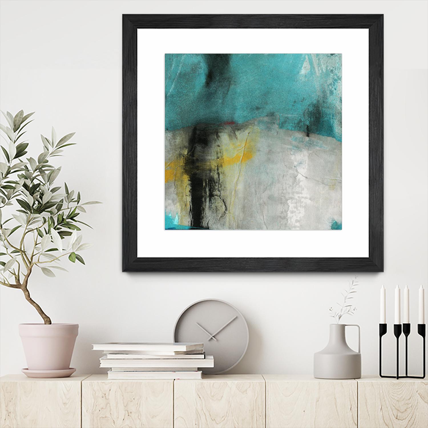 Into the Surf Two by Michelle Oppenheimer on GIANT ART - yellow abstract