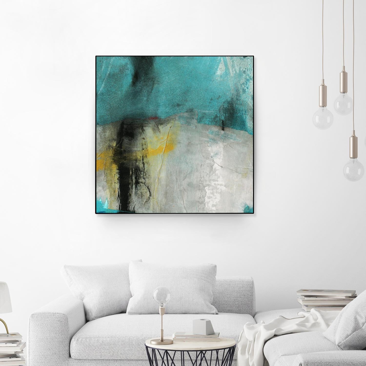 Into the Surf Two by Michelle Oppenheimer on GIANT ART - yellow abstract