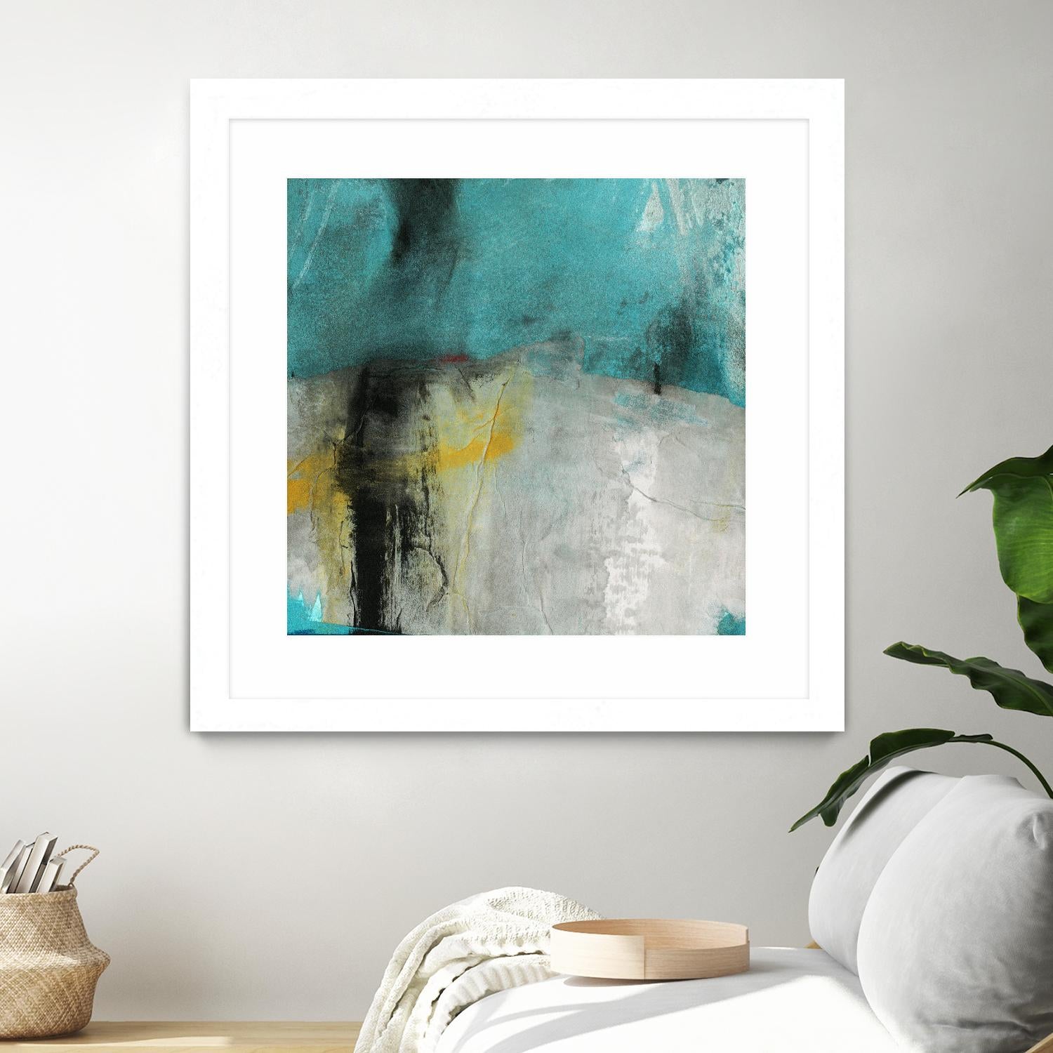 Into the Surf Two by Michelle Oppenheimer on GIANT ART - yellow abstract