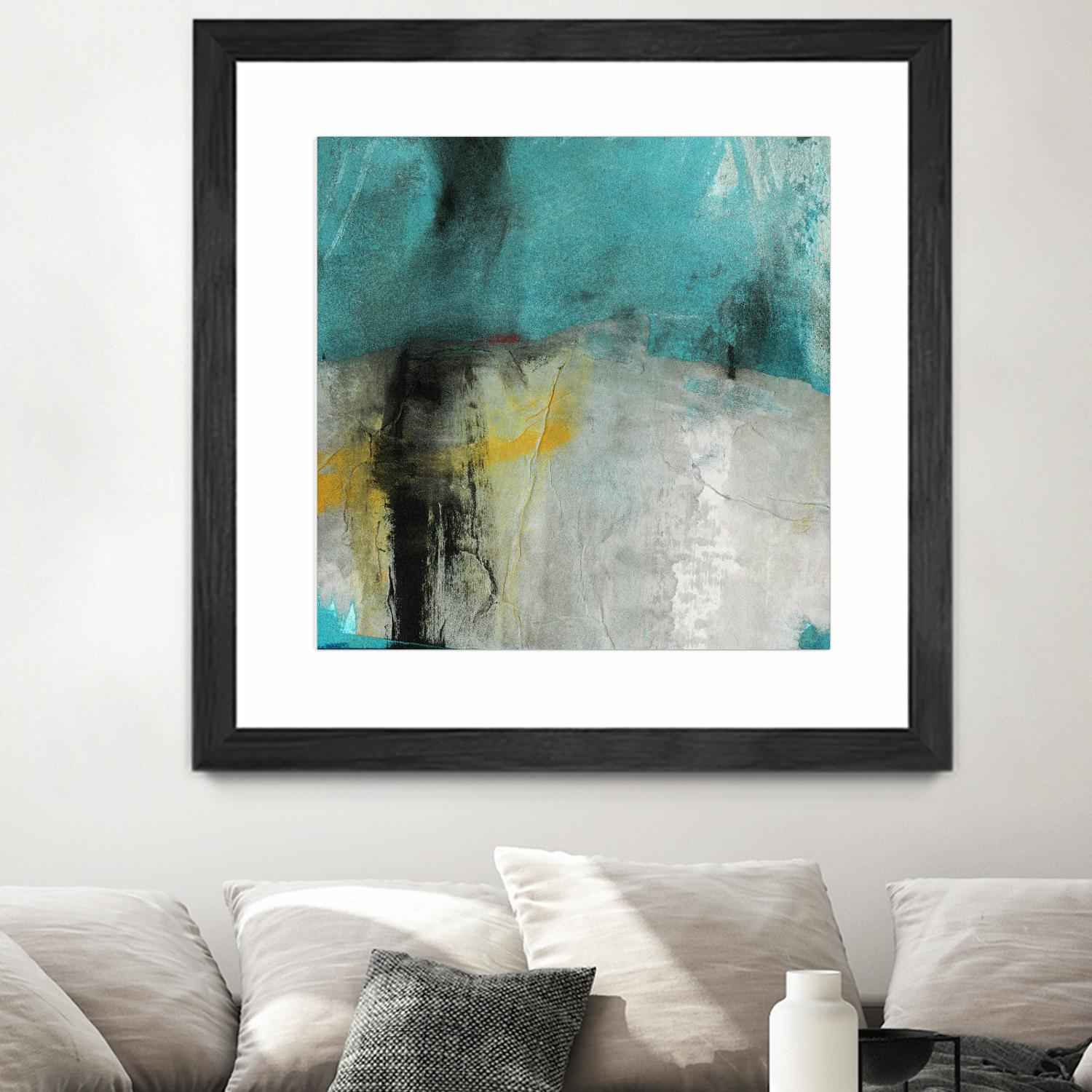 Into the Surf Two by Michelle Oppenheimer on GIANT ART - yellow abstract