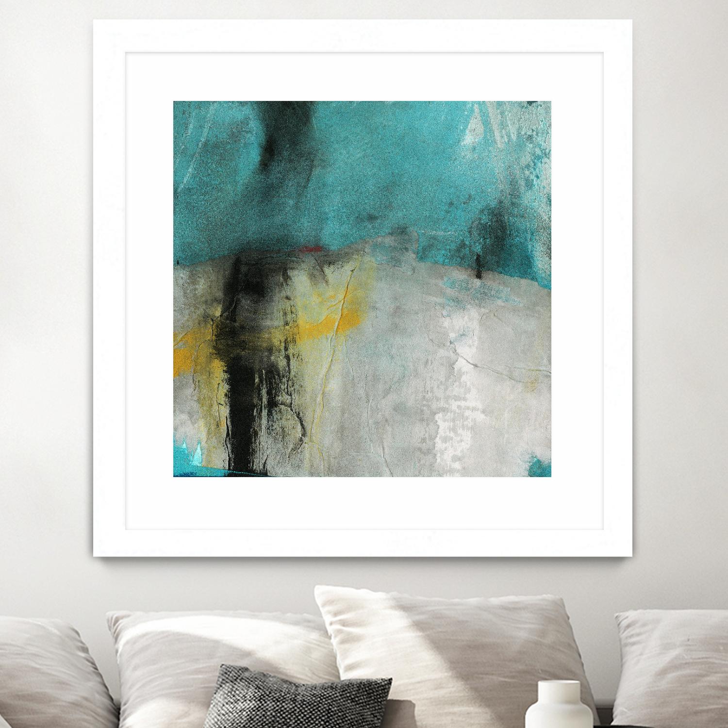 Into the Surf Two by Michelle Oppenheimer on GIANT ART - yellow abstract