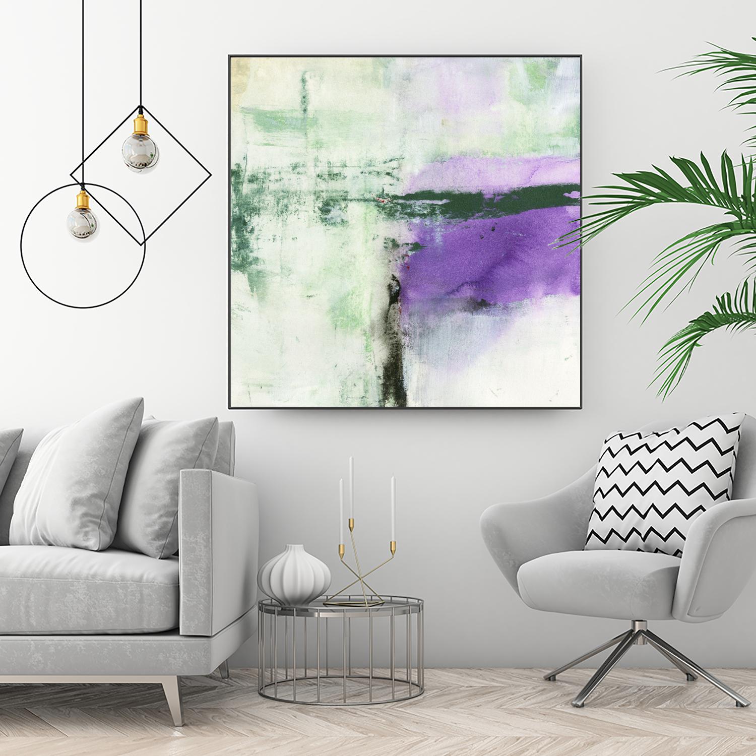 Another World II by Michelle Oppenheimer on GIANT ART - green abstract