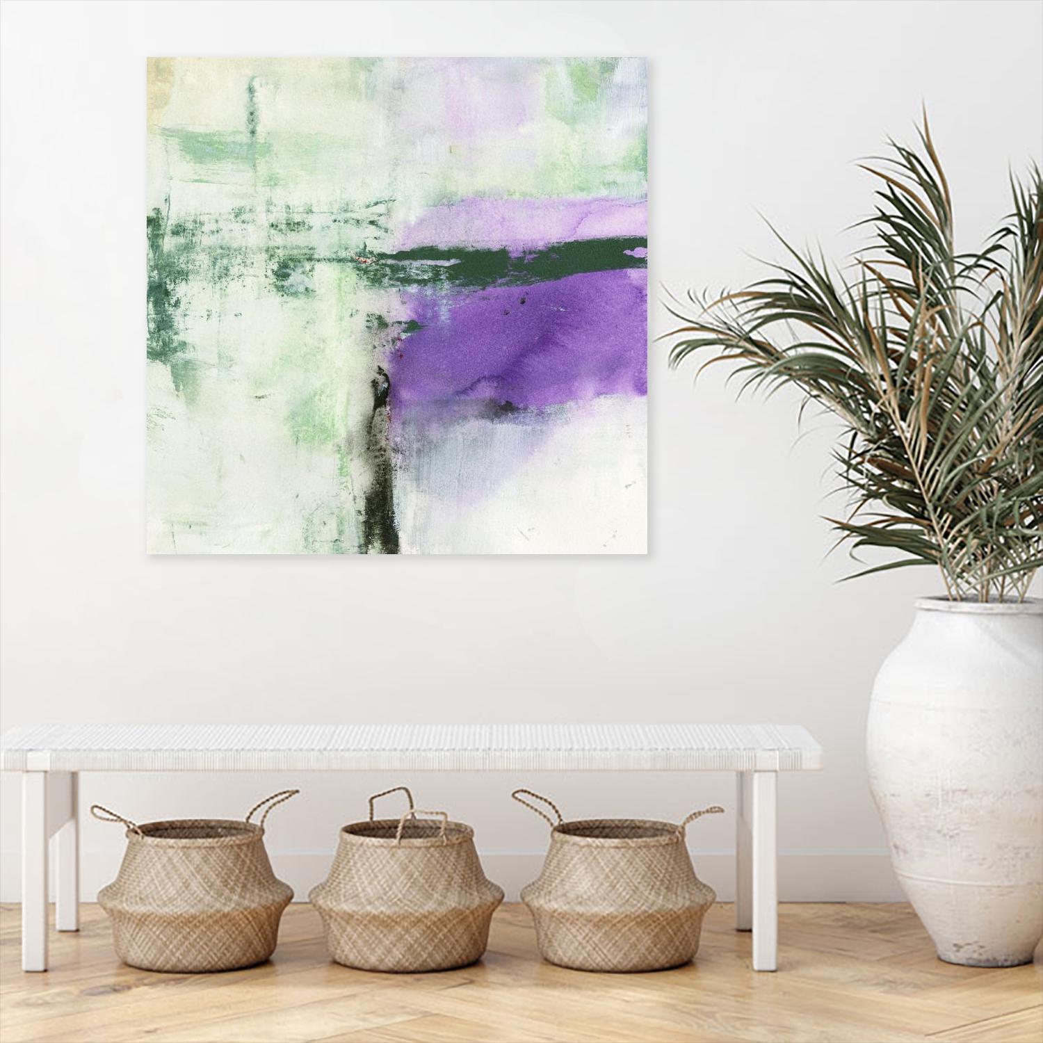 Another World II by Michelle Oppenheimer on GIANT ART - green abstract