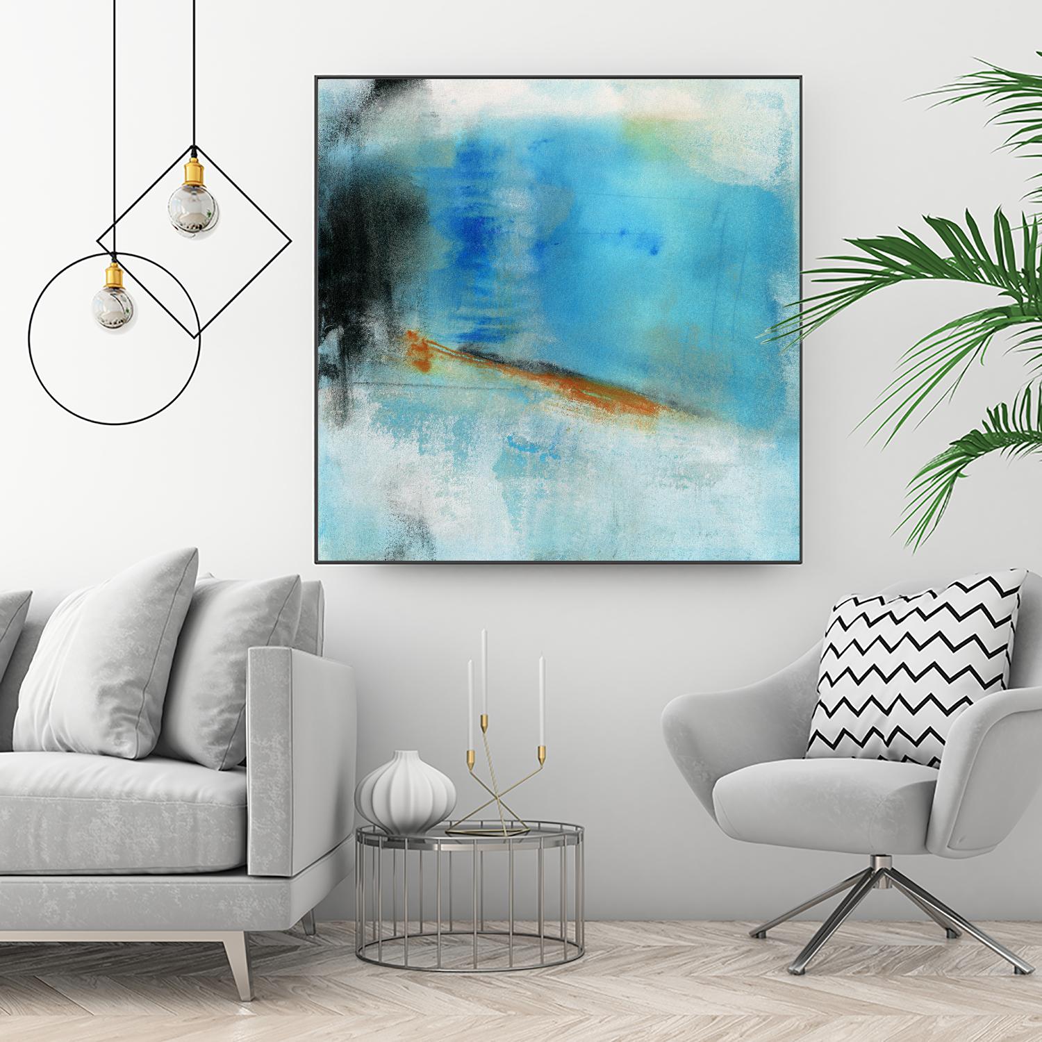 Never Grow Up 1 by Michelle Oppenheimer on GIANT ART - grey abstract