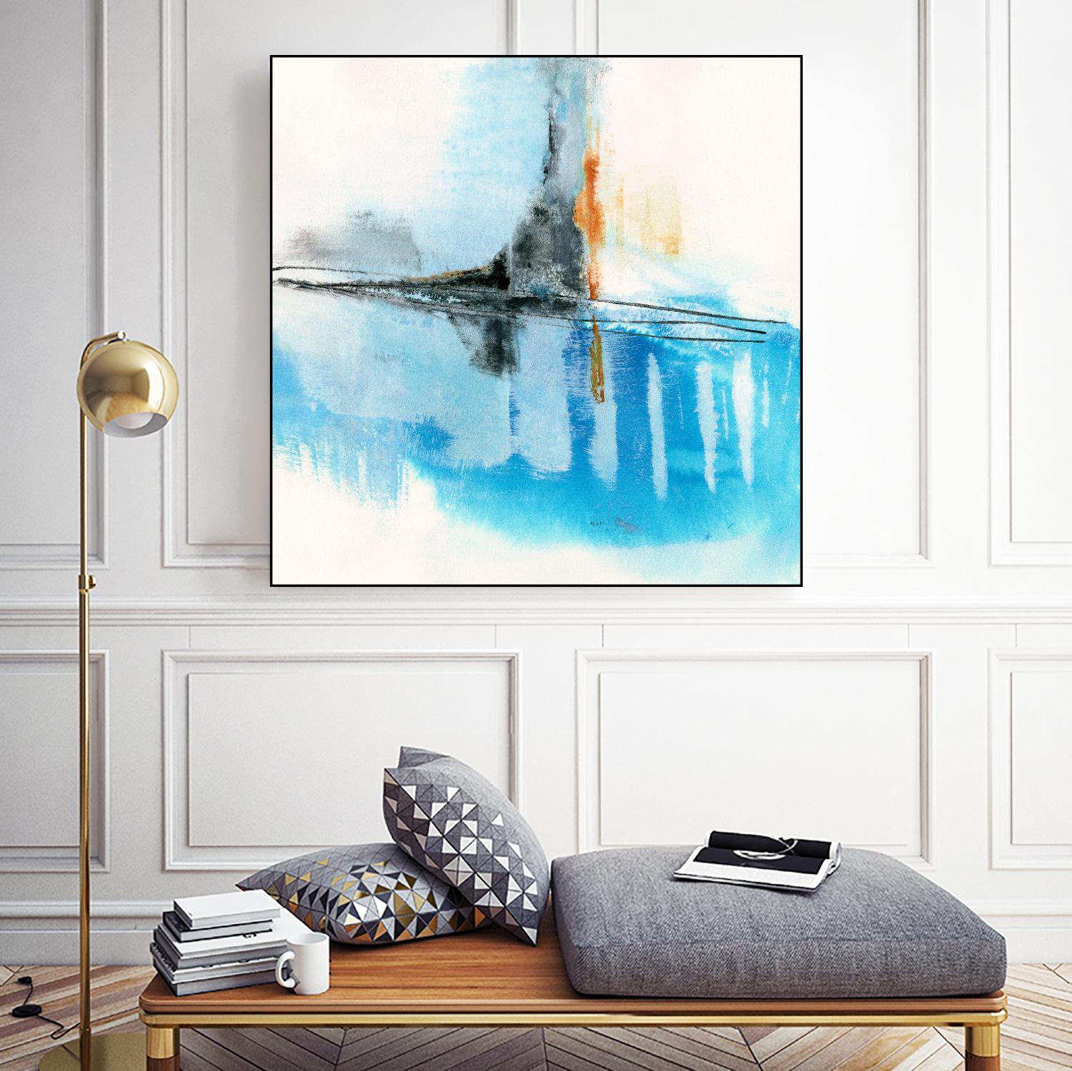 Never Grow Up 2 by Michelle Oppenheimer on GIANT ART - grey abstract