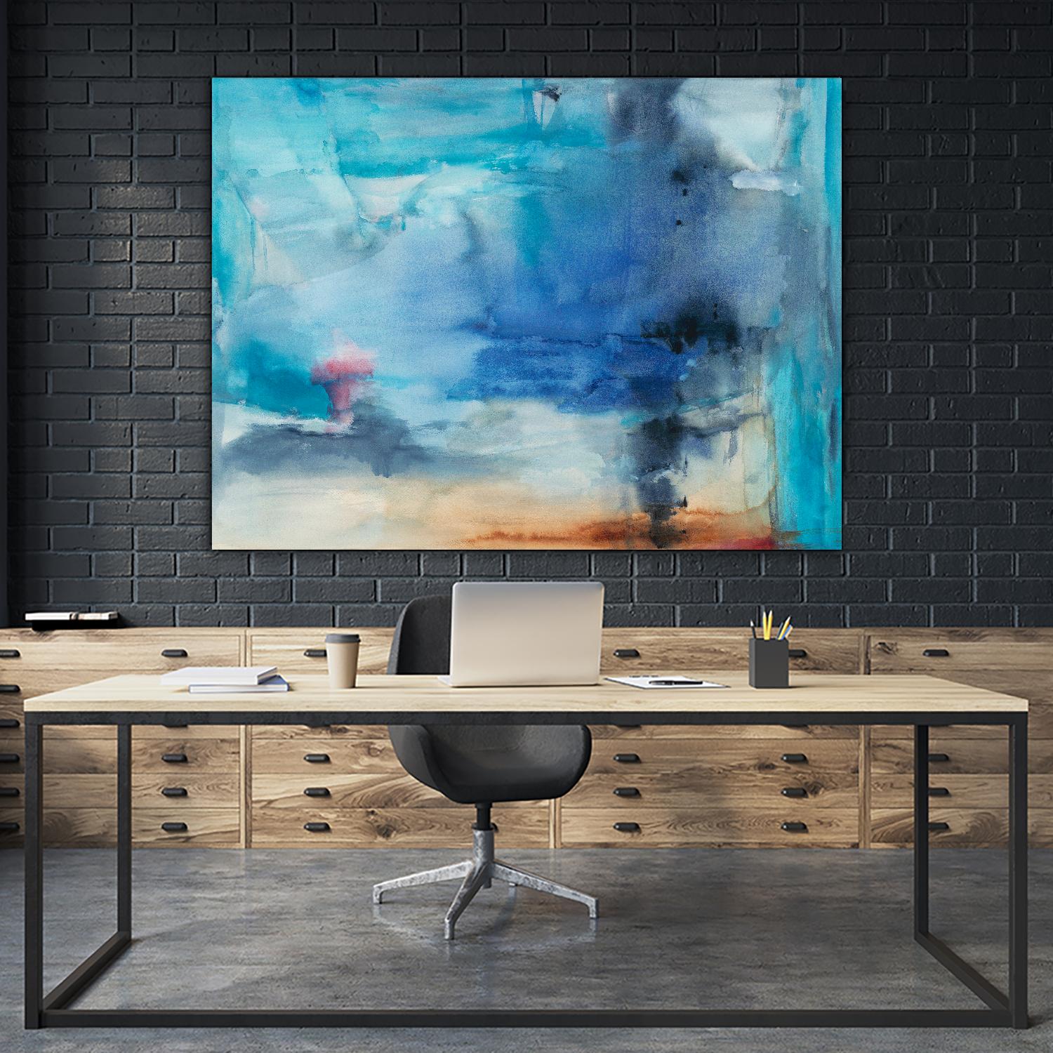 Out to Sea by Michelle Oppenheimer on GIANT ART - grey abstract