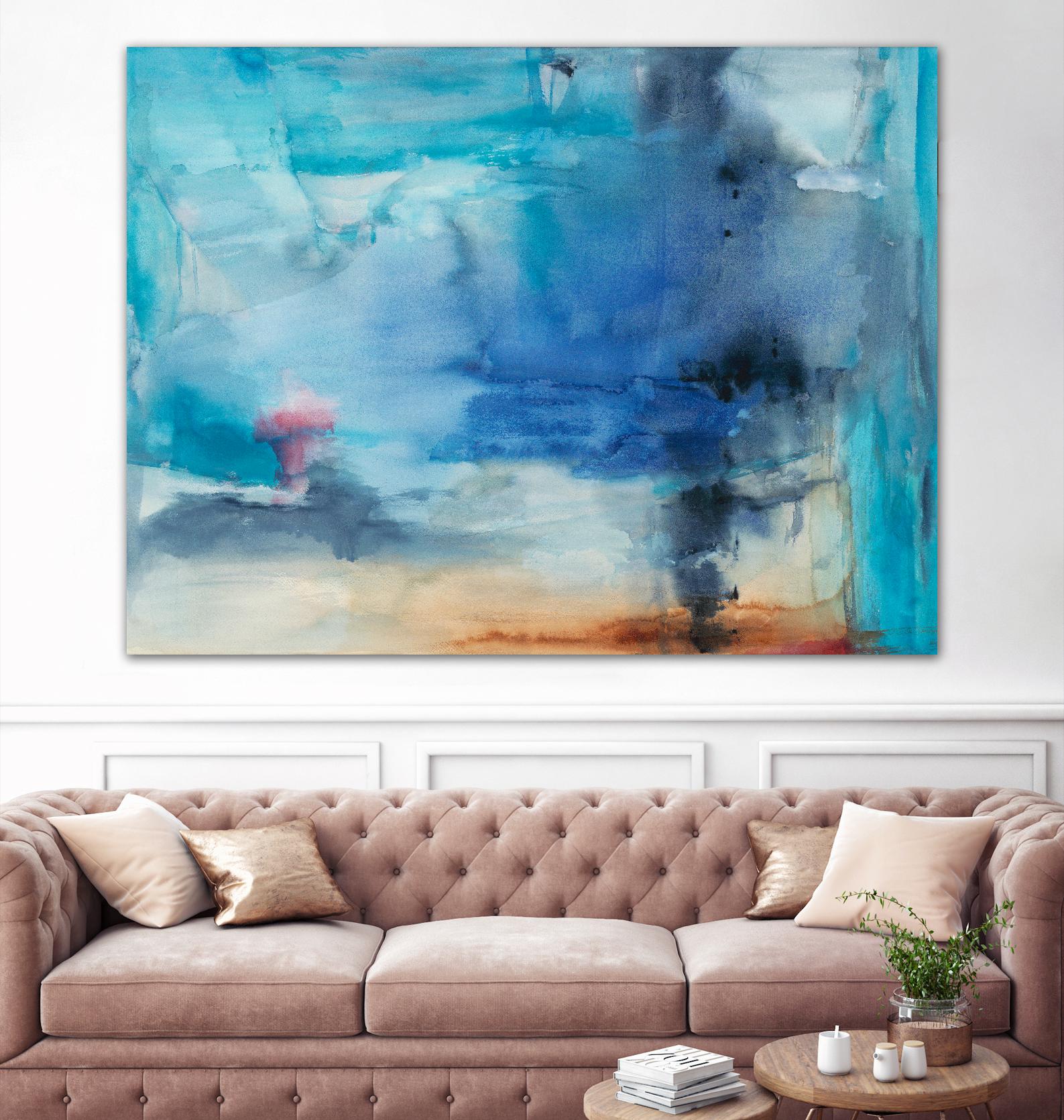 Out to Sea by Michelle Oppenheimer on GIANT ART - grey abstract