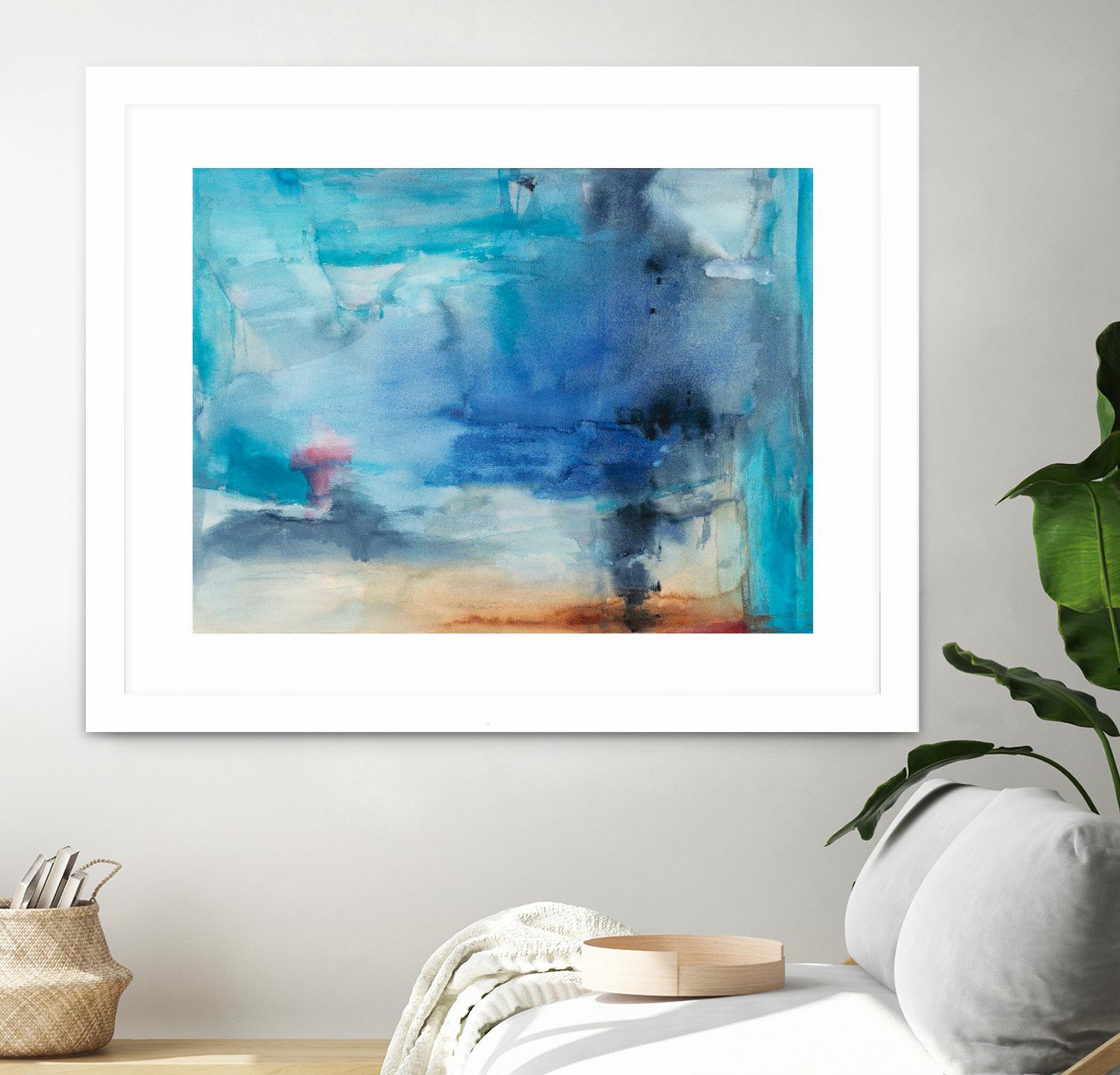 Out to Sea by Michelle Oppenheimer on GIANT ART - grey abstract