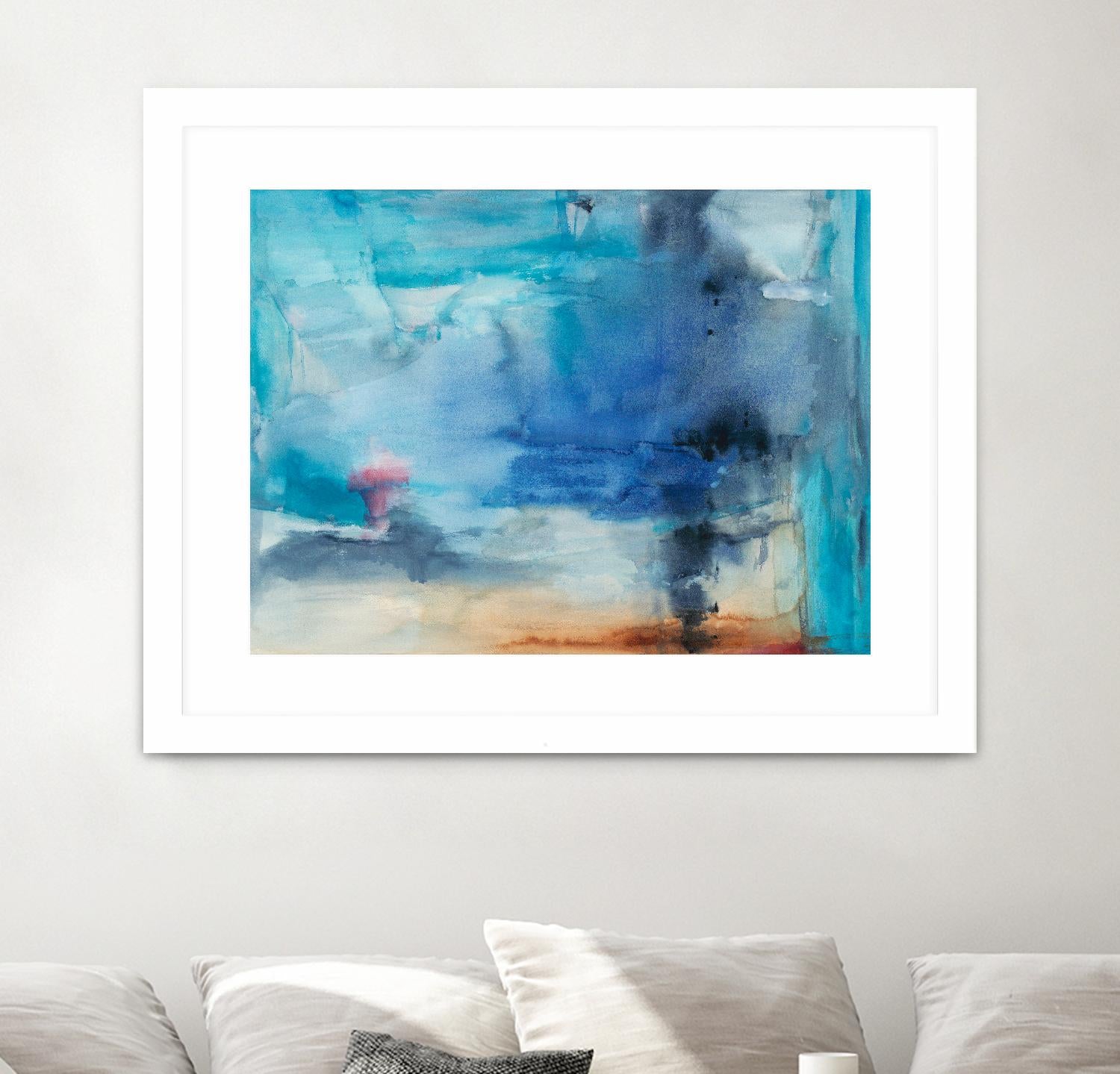 Out to Sea by Michelle Oppenheimer on GIANT ART - grey abstract