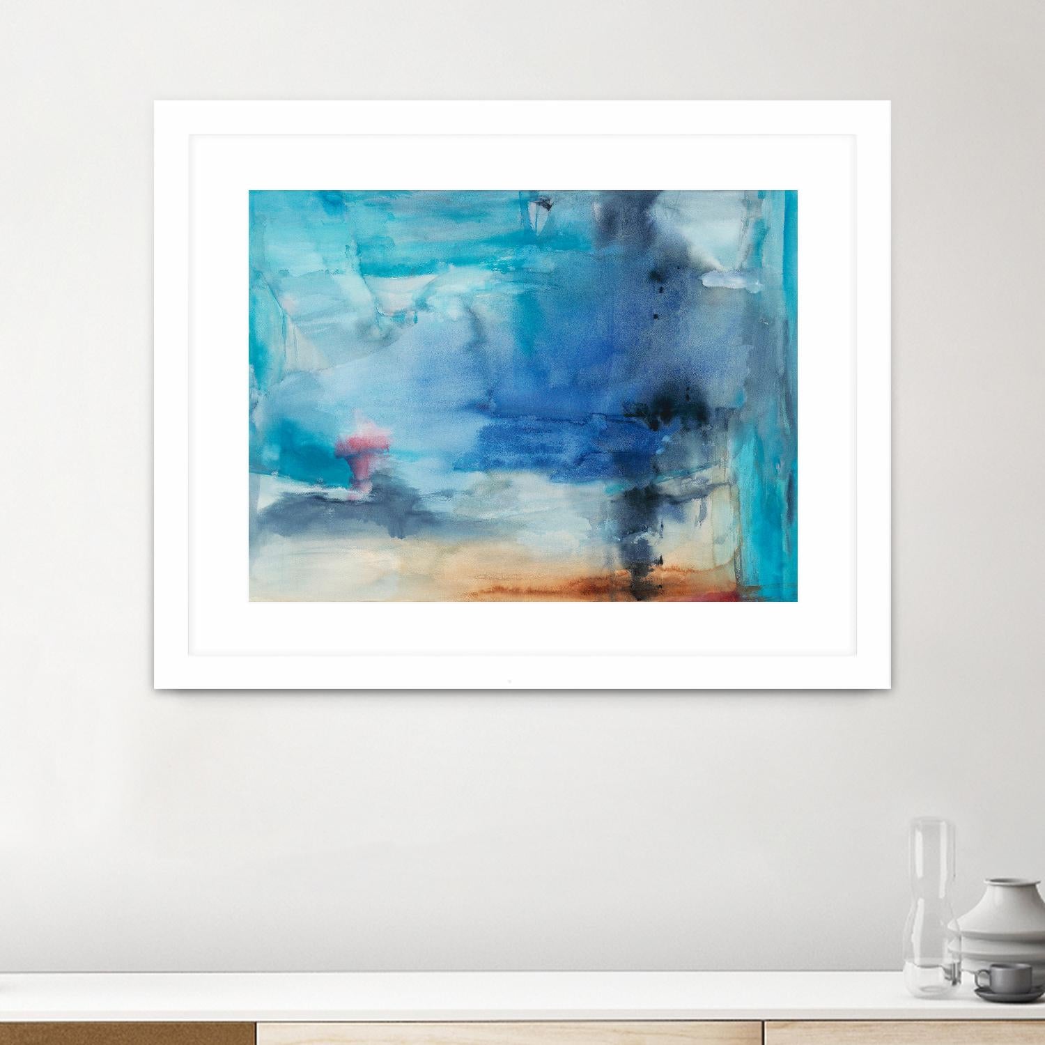 Out to Sea by Michelle Oppenheimer on GIANT ART - grey abstract
