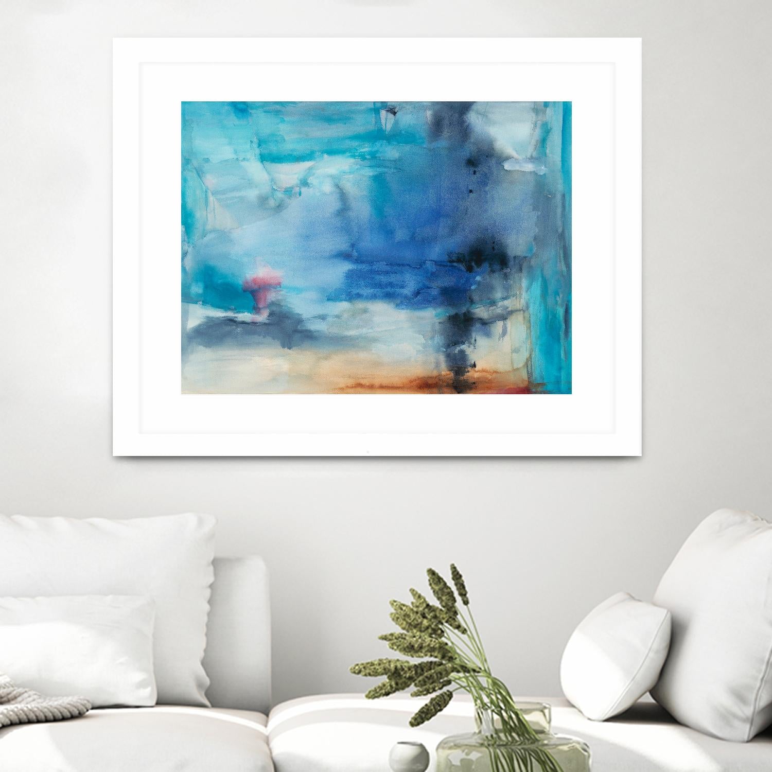 Out to Sea by Michelle Oppenheimer on GIANT ART - grey abstract