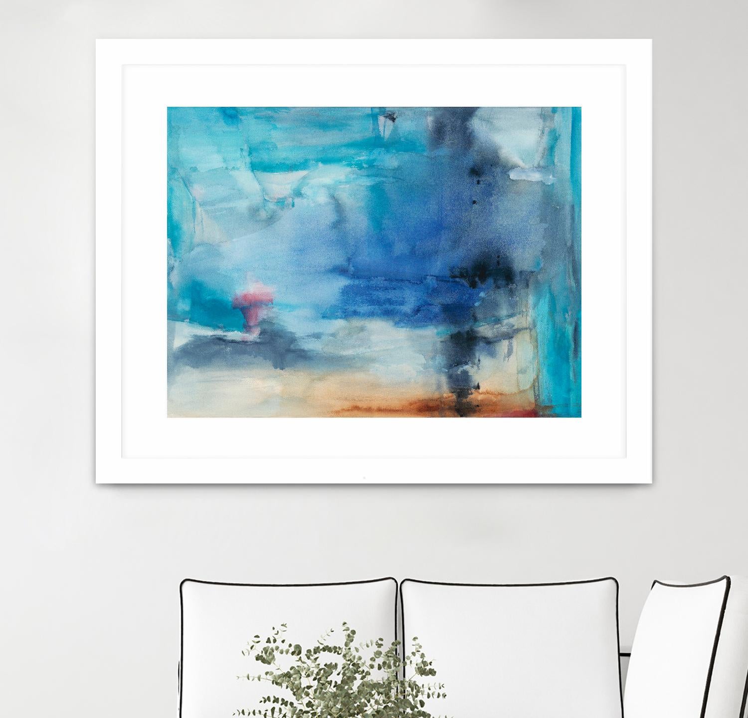 Out to Sea by Michelle Oppenheimer on GIANT ART - grey abstract