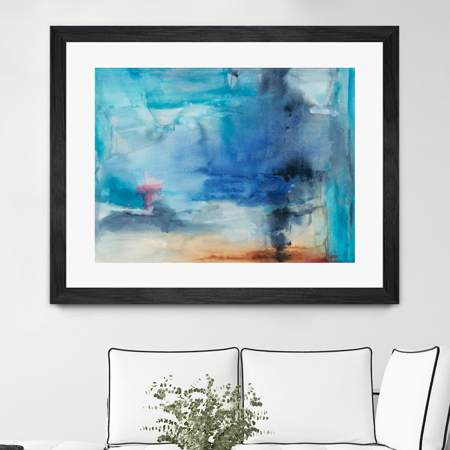 Out to Sea by Michelle Oppenheimer on GIANT ART - grey abstract