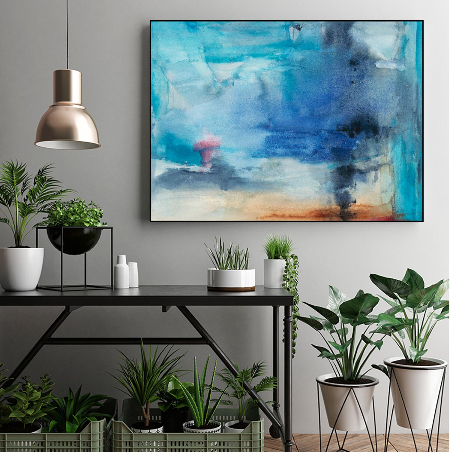 Out to Sea by Michelle Oppenheimer on GIANT ART - grey abstract