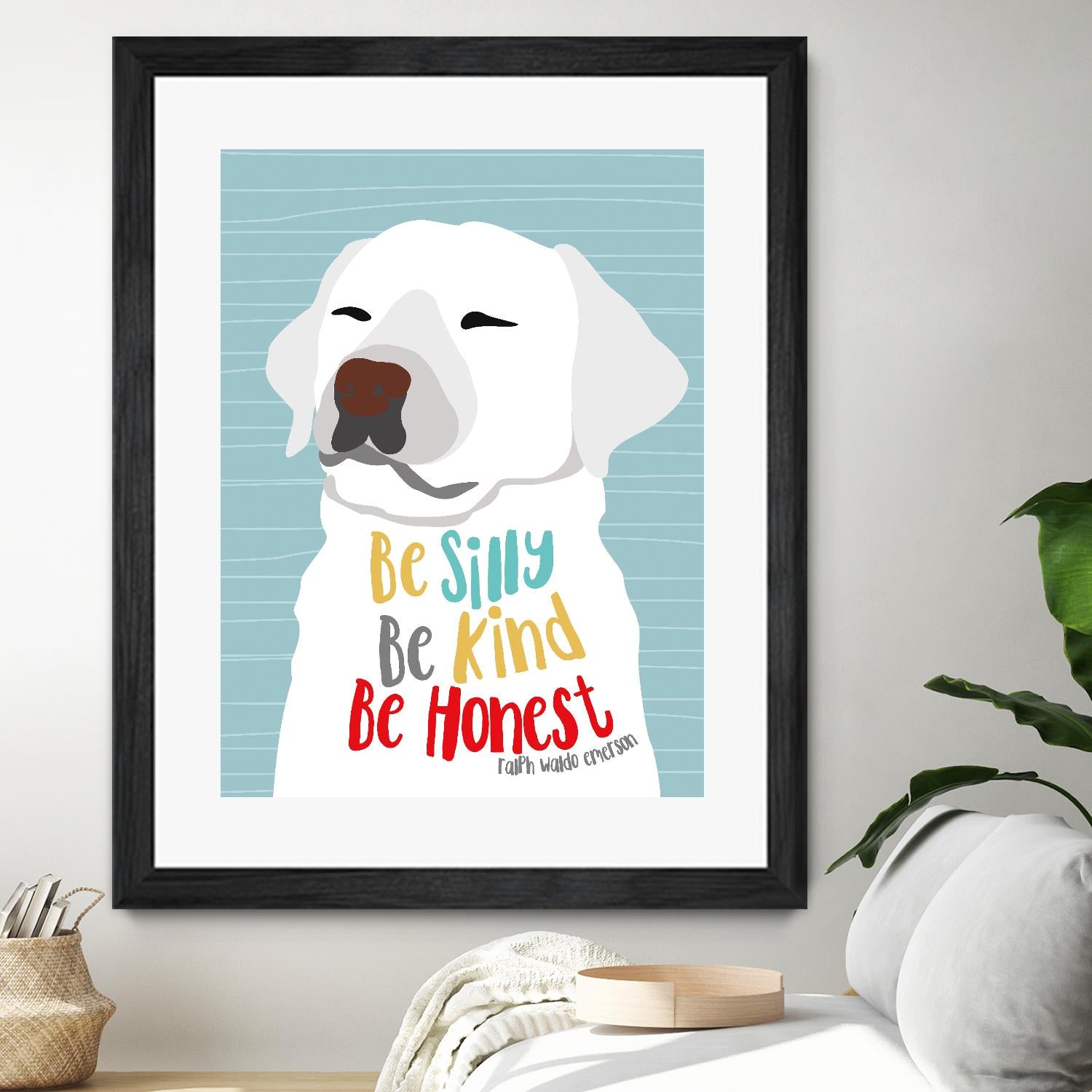 Be Silly, Kind and Honest by Ginger Oliphant on GIANT ART - multicolor animals; inspirational