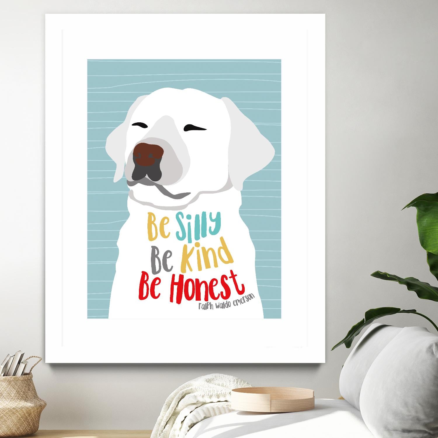 Be Silly, Kind and Honest by Ginger Oliphant on GIANT ART - multicolor animals; inspirational