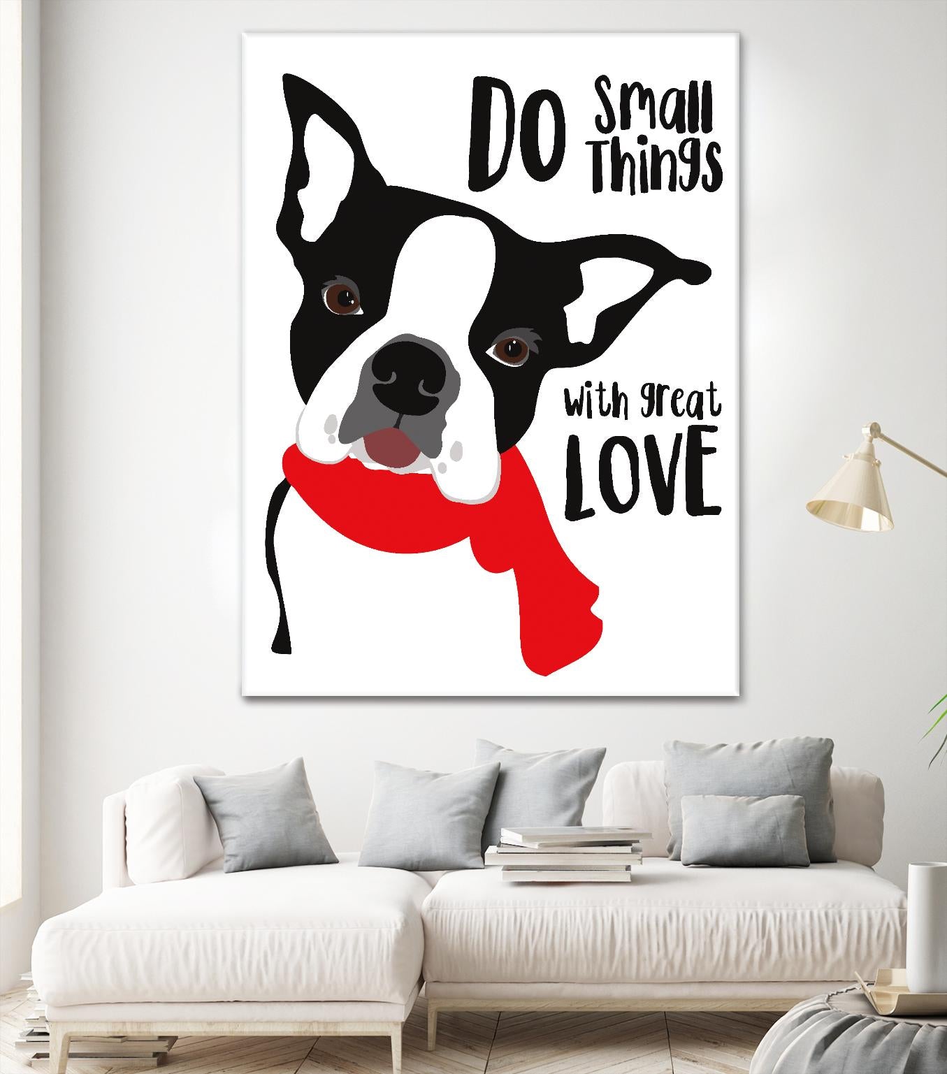 Do Small Things with Great Love by Ginger Oliphant on GIANT ART - multicolor animals; inspirational