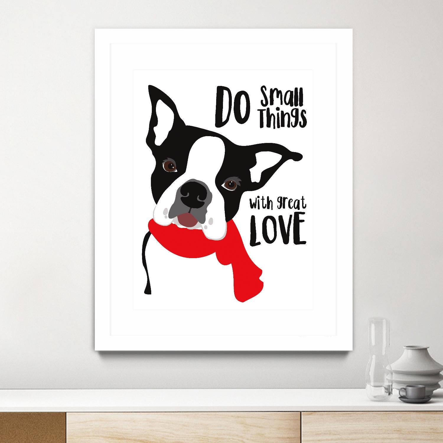 Do Small Things with Great Love by Ginger Oliphant on GIANT ART - multicolor animals; inspirational