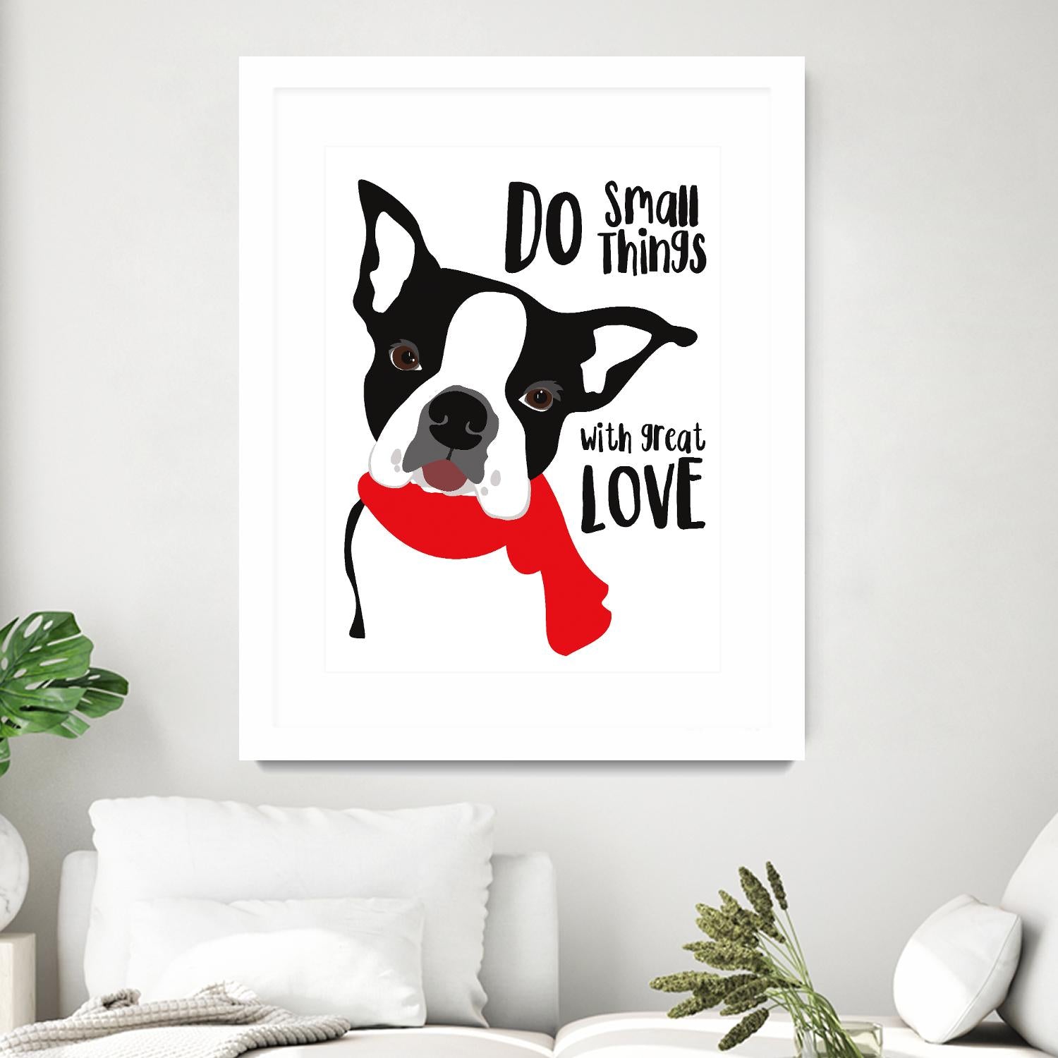 Do Small Things with Great Love by Ginger Oliphant on GIANT ART - multicolor animals; inspirational