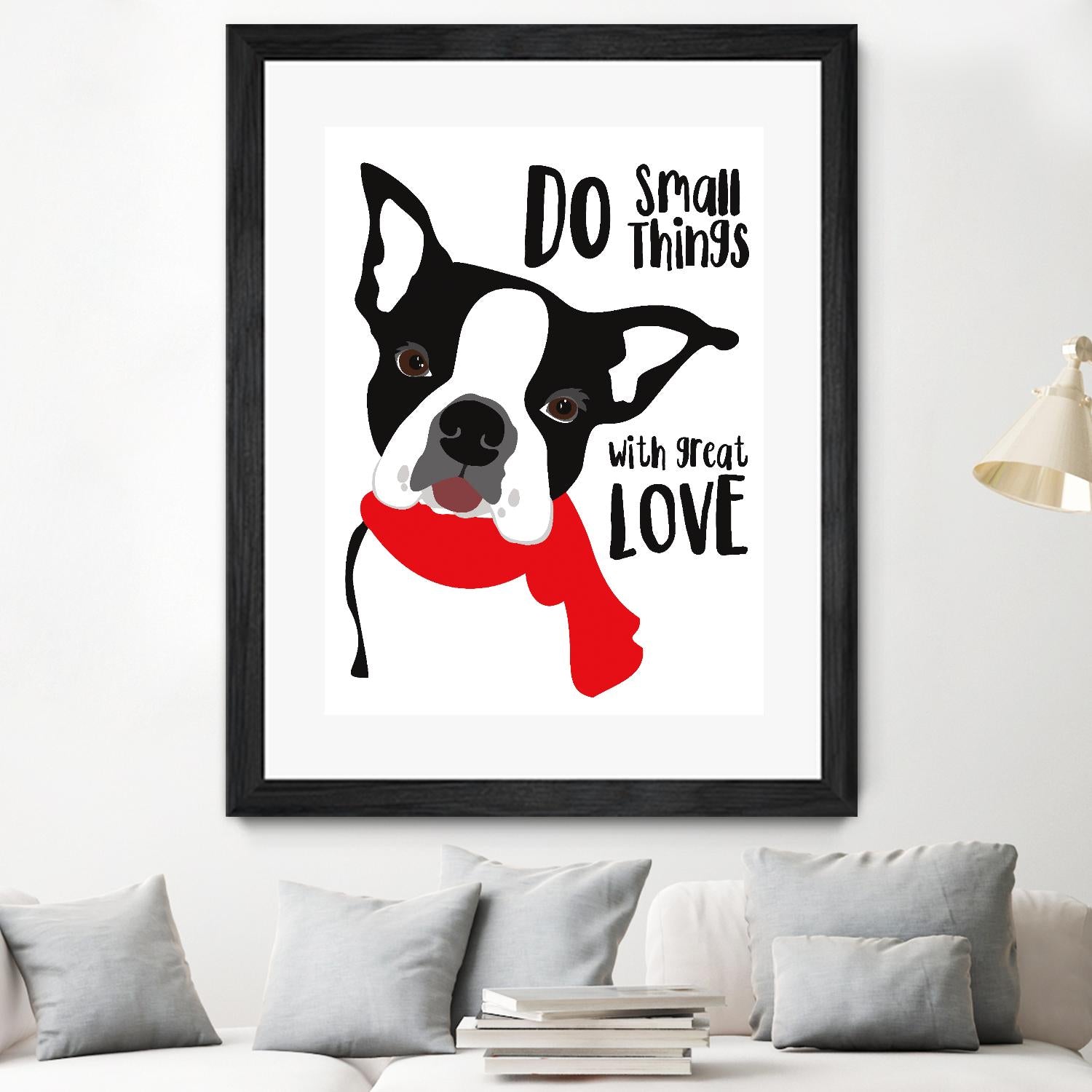 Do Small Things with Great Love by Ginger Oliphant on GIANT ART - multicolor animals; inspirational