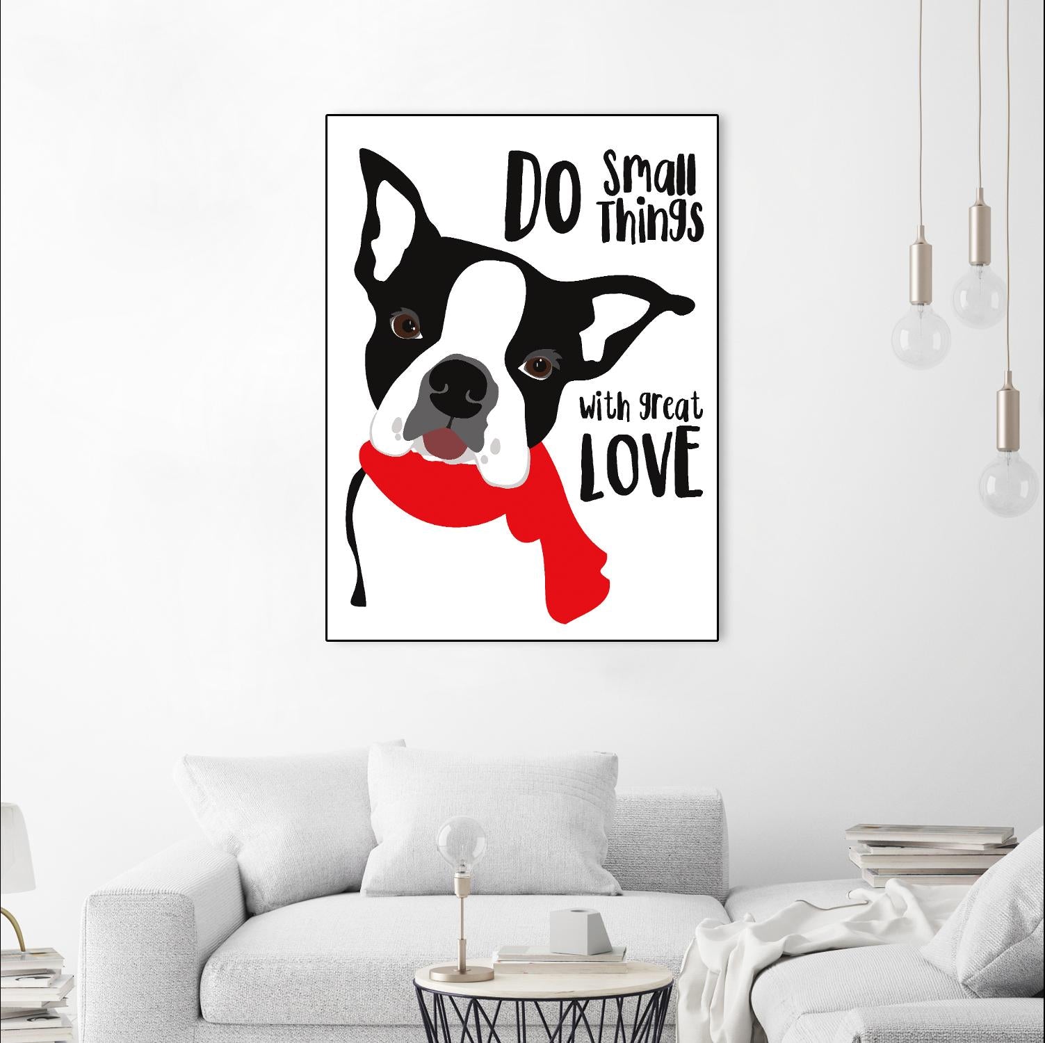 Do Small Things with Great Love by Ginger Oliphant on GIANT ART - multicolor animals; inspirational