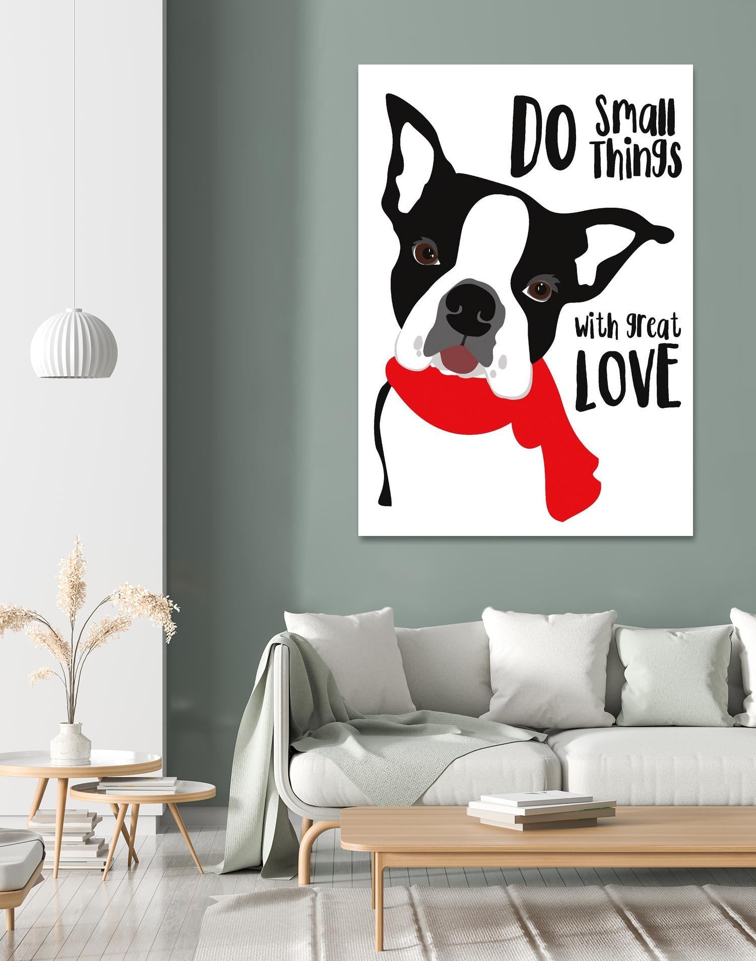 Do Small Things with Great Love by Ginger Oliphant on GIANT ART - multicolor animals; inspirational