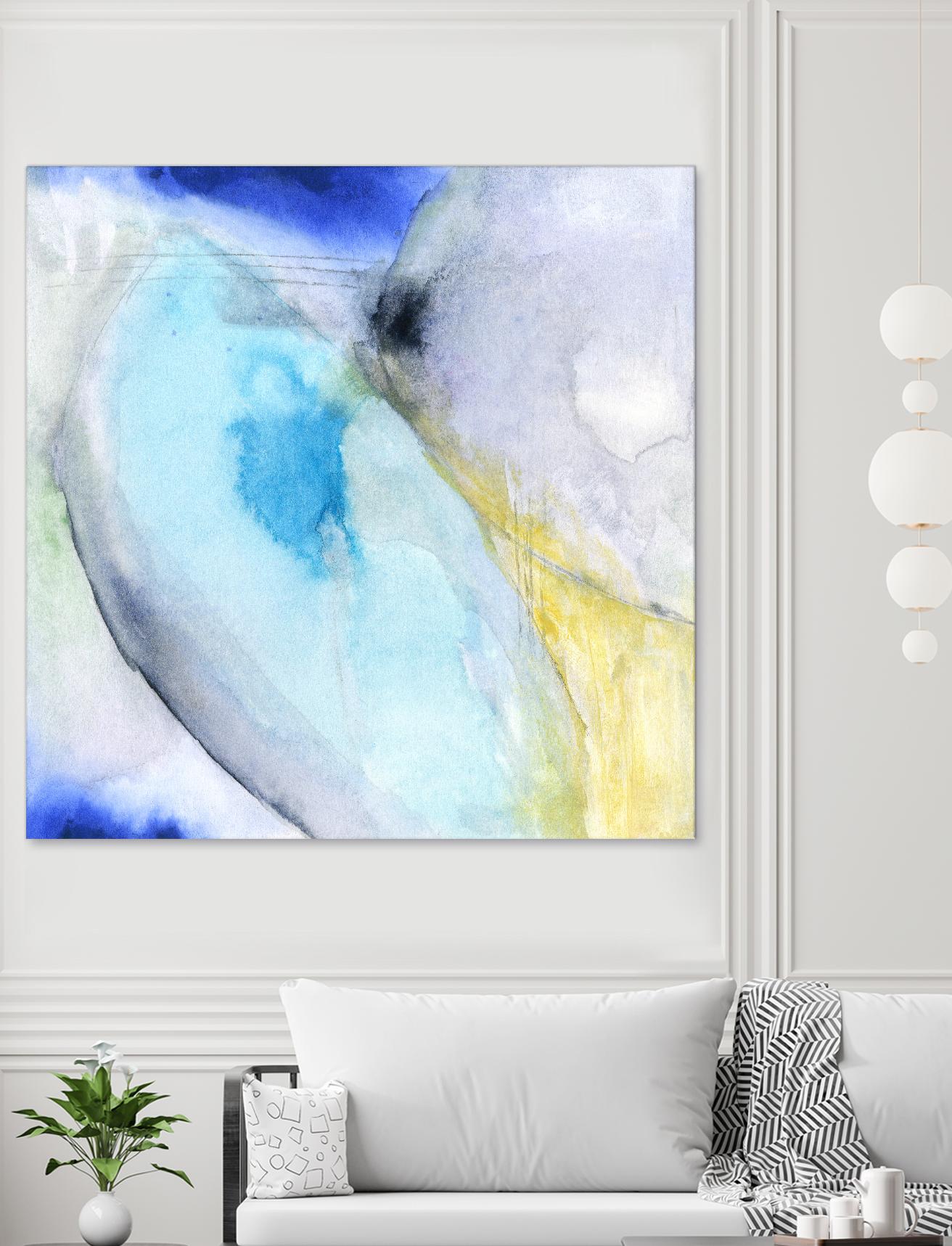Of the Brighter Cold Moon by Michelle Oppenheimer on GIANT ART - multicolor abstracts; contemporary