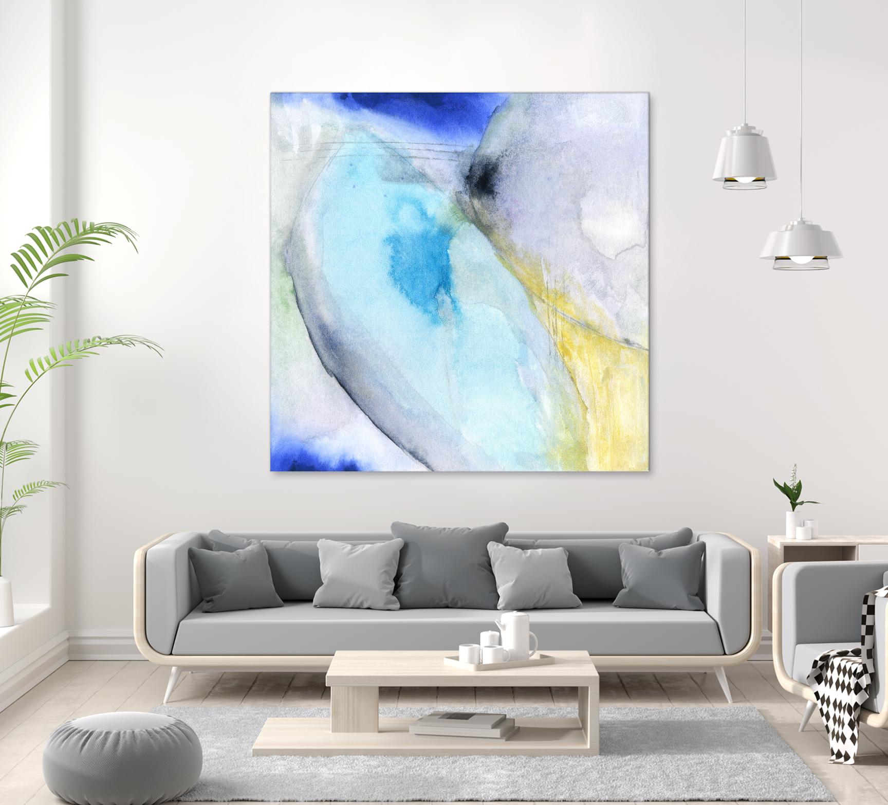 Of the Brighter Cold Moon by Michelle Oppenheimer on GIANT ART - multicolor abstracts; contemporary