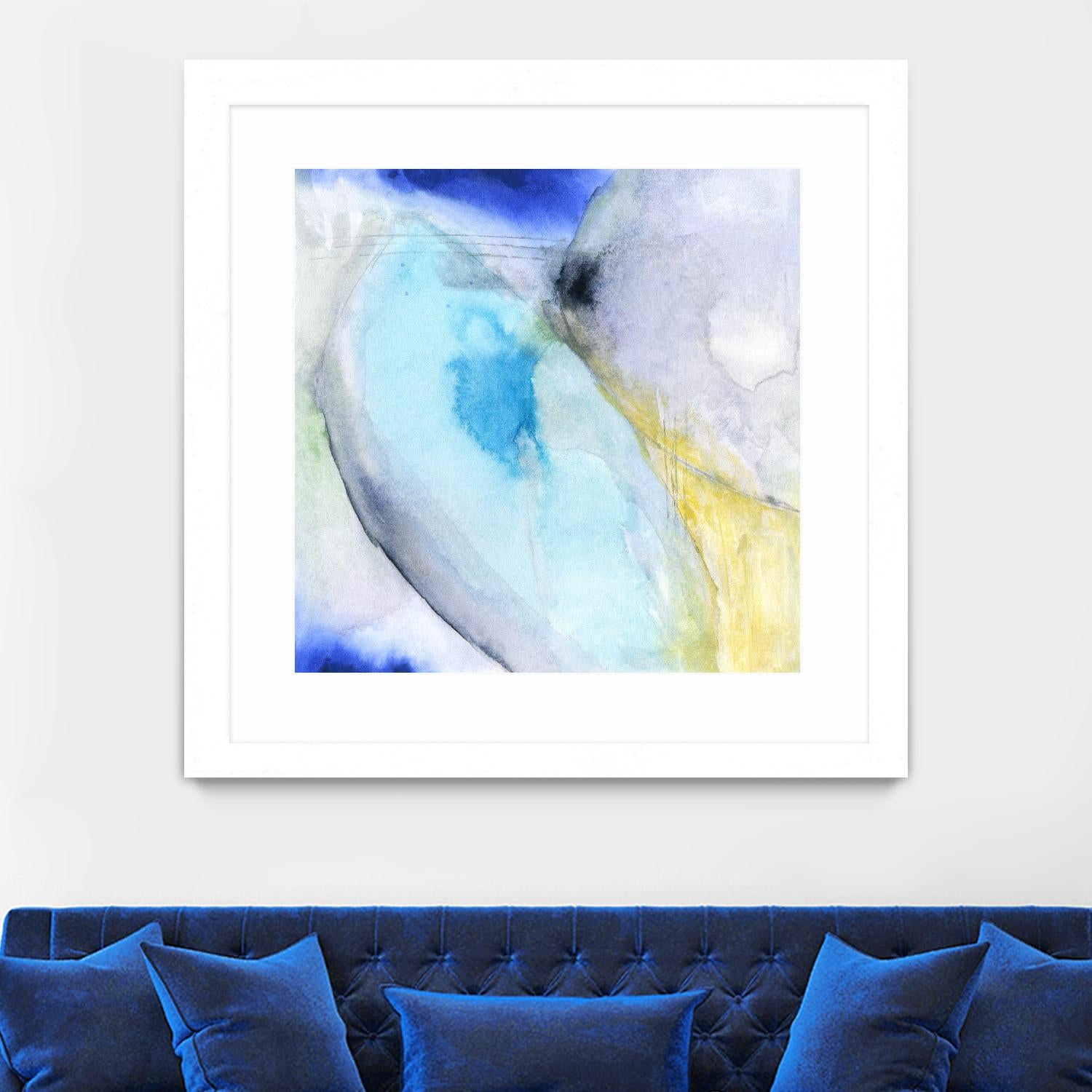 Of the Brighter Cold Moon by Michelle Oppenheimer on GIANT ART - multicolor abstracts; contemporary