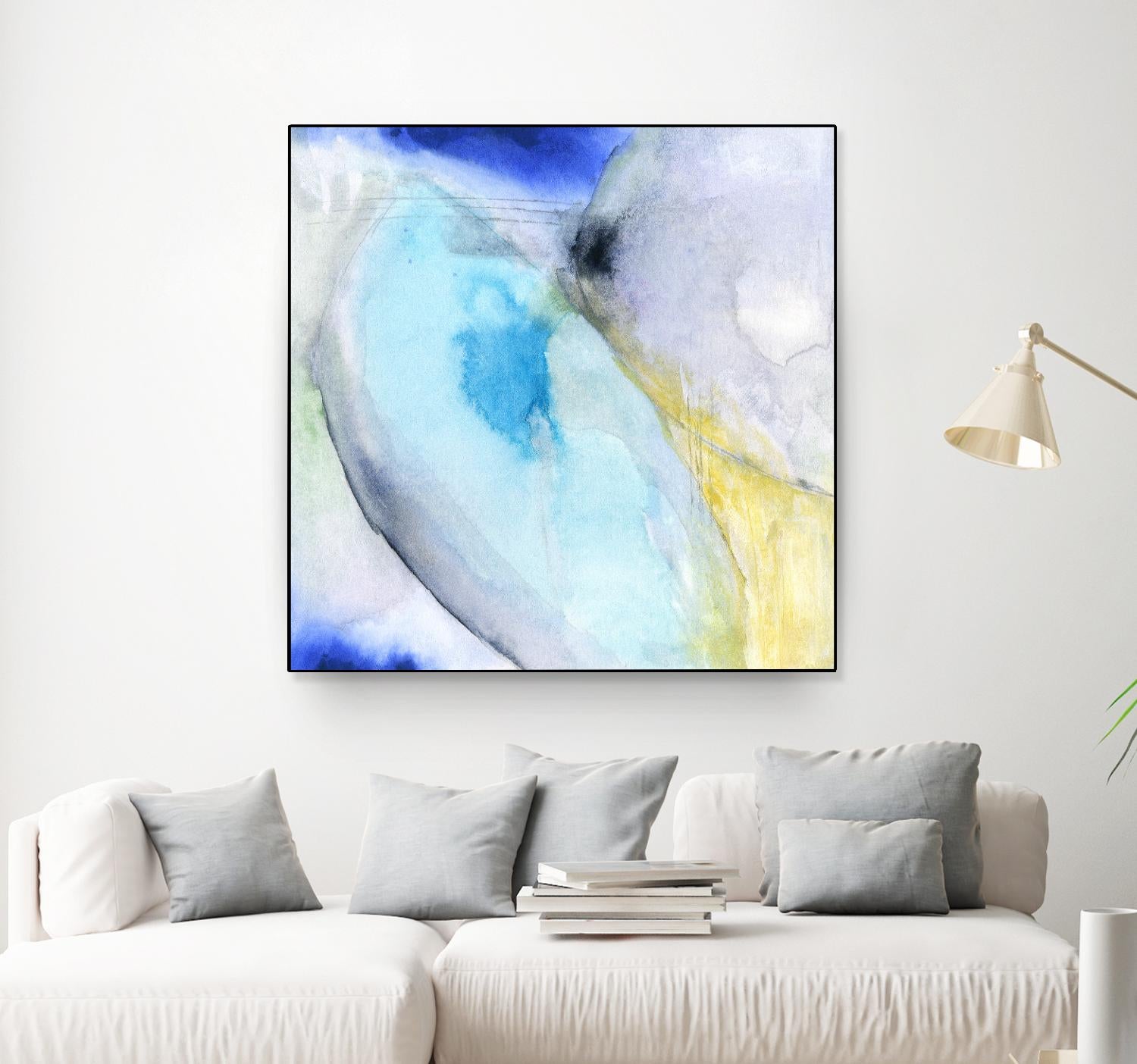 Of the Brighter Cold Moon by Michelle Oppenheimer on GIANT ART - multicolor abstracts; contemporary
