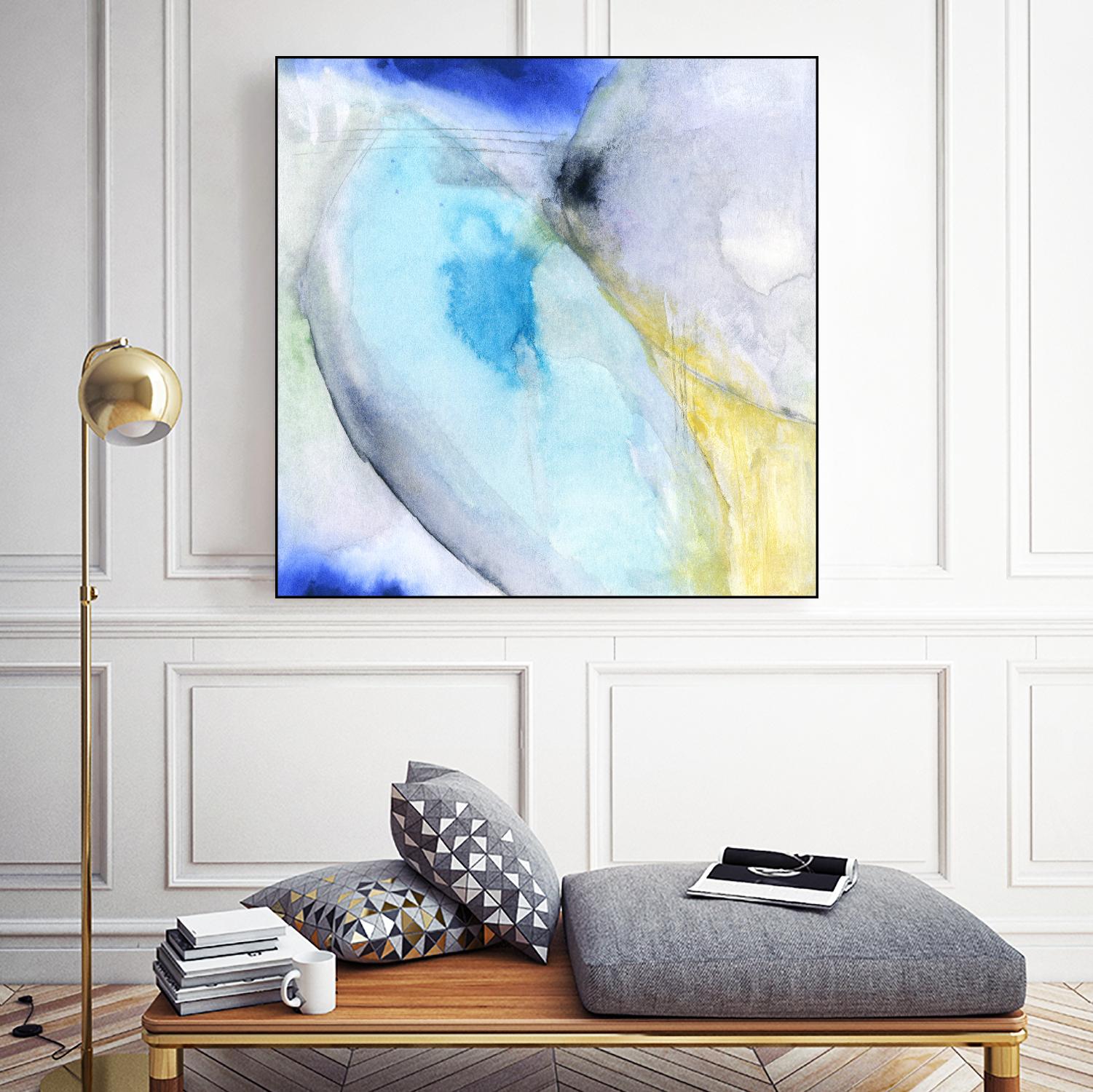 Of the Brighter Cold Moon by Michelle Oppenheimer on GIANT ART - multicolor abstracts; contemporary