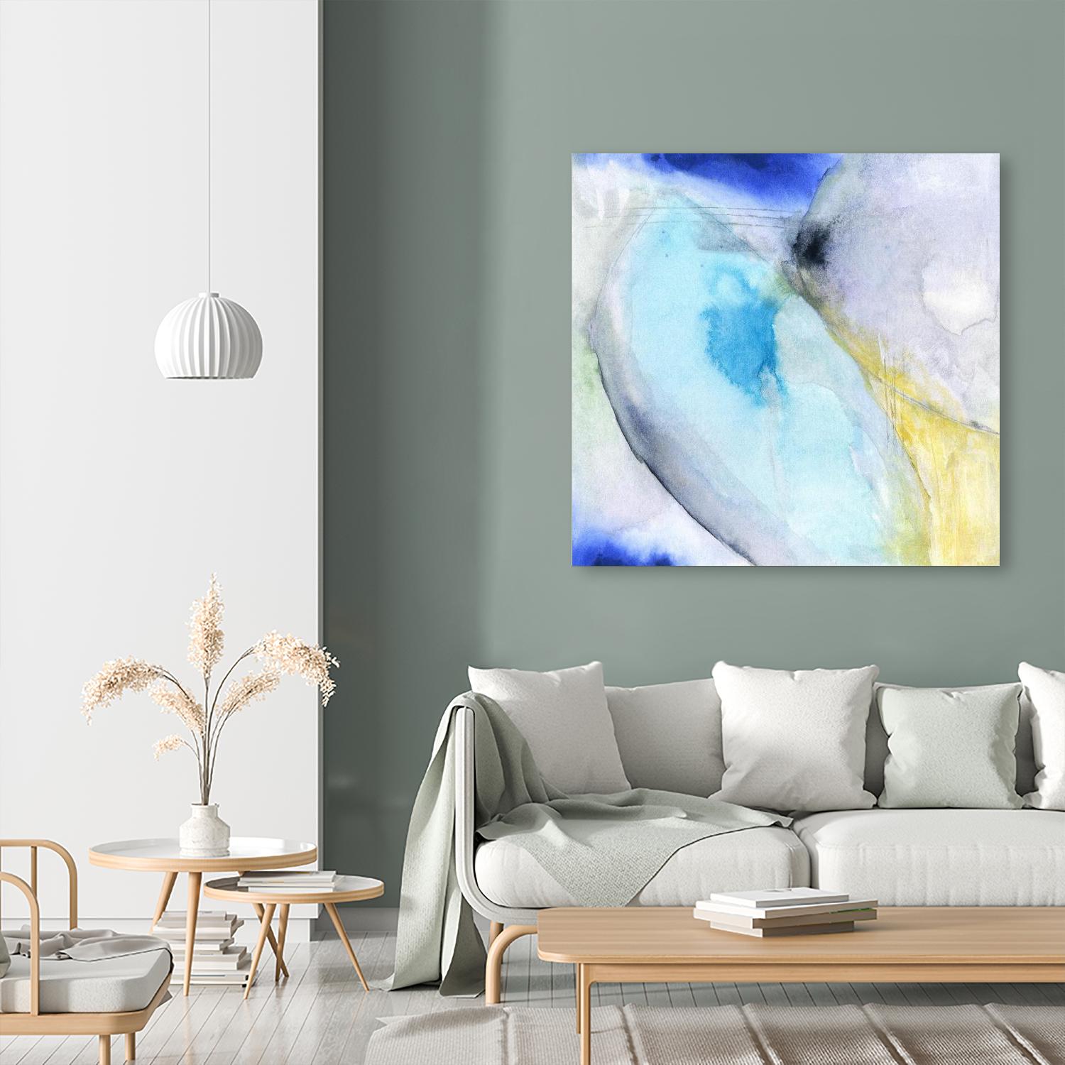 Of the Brighter Cold Moon by Michelle Oppenheimer on GIANT ART - multicolor abstracts; contemporary