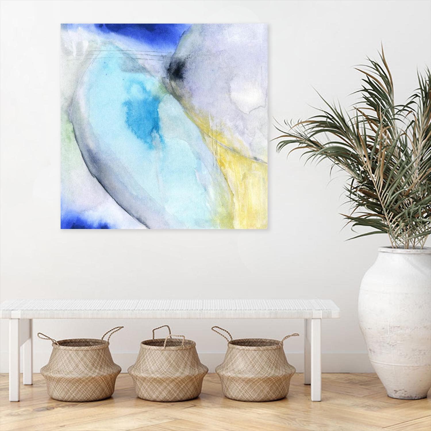 Of the Brighter Cold Moon by Michelle Oppenheimer on GIANT ART - multicolor abstracts; contemporary