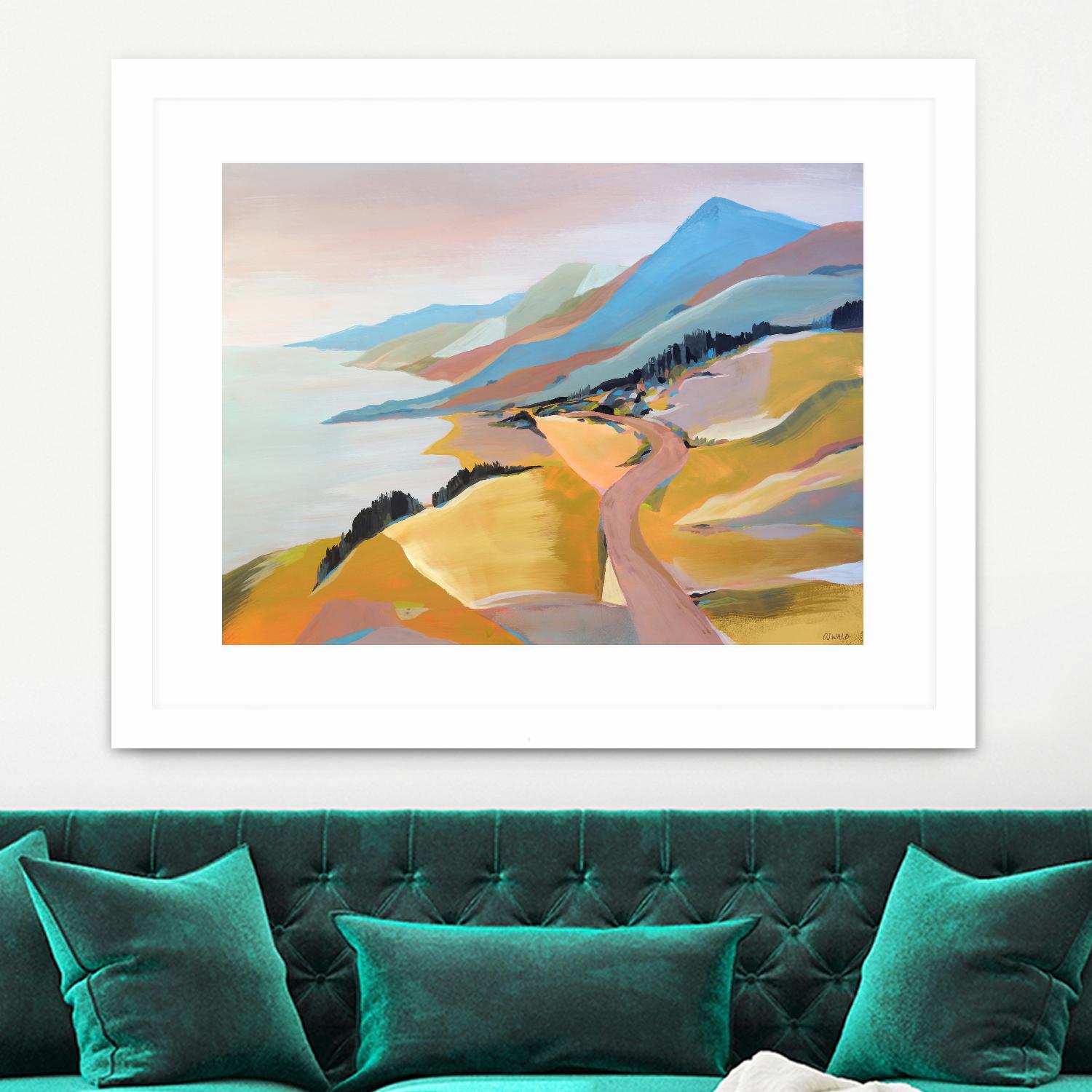 Monterey to The Sea by Pete Oswald on GIANT ART - multicolor landscapes; coastal