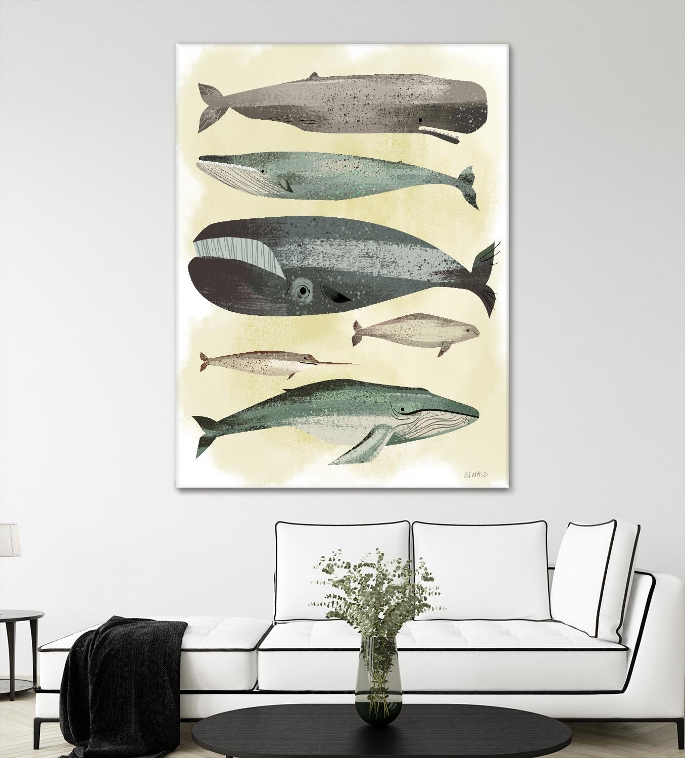 Whales by Pete Oswald on GIANT ART - multicolor animals