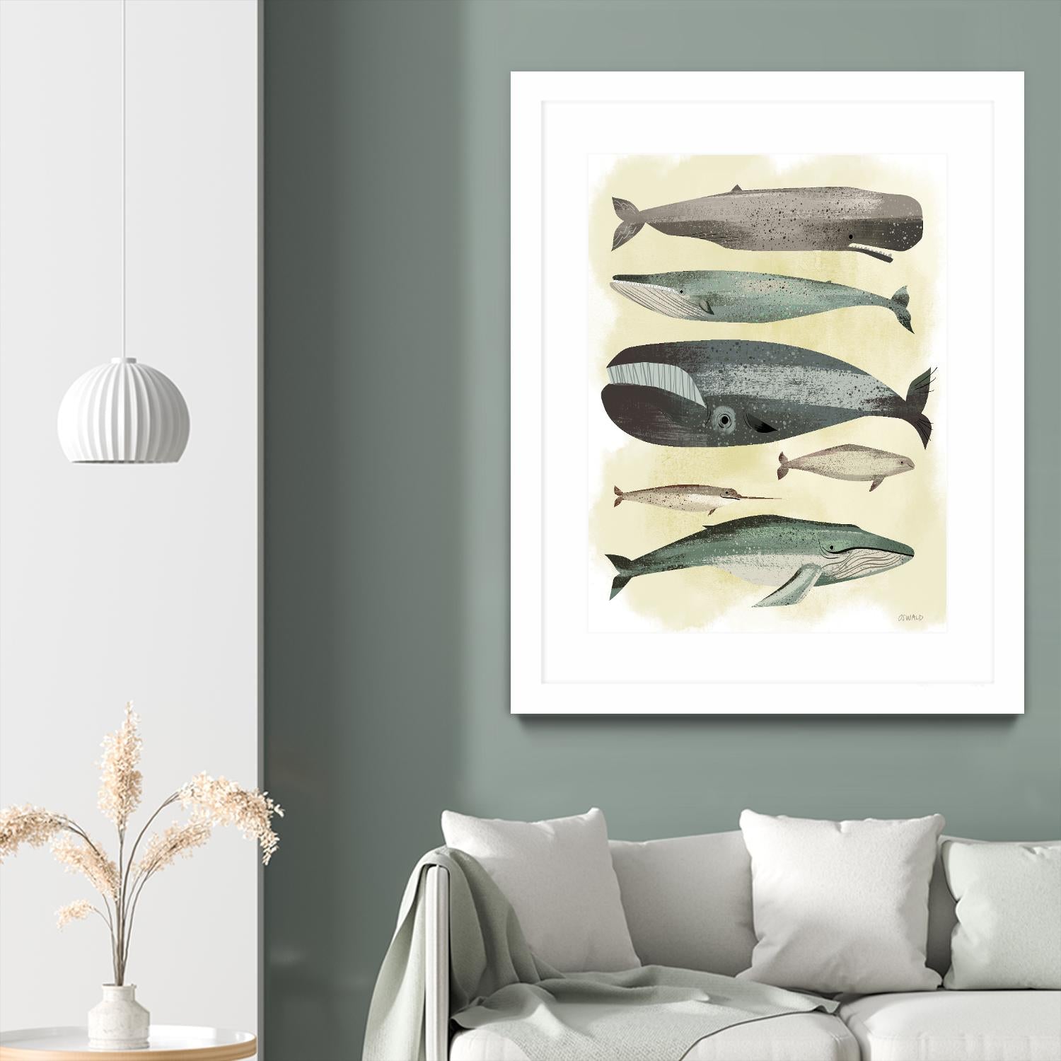 Whales by Pete Oswald on GIANT ART - multicolor animals