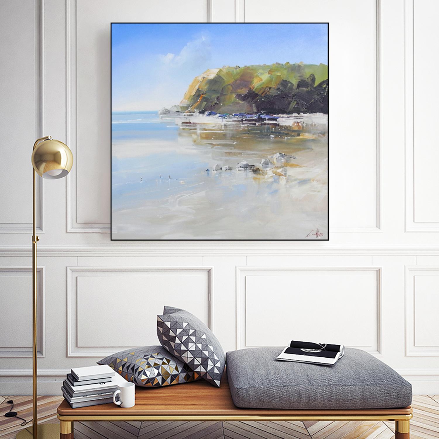 Coast Line by Craig Trewin Penny on GIANT ART - multi coastal, contemporary, landscapes, beaches, ocean