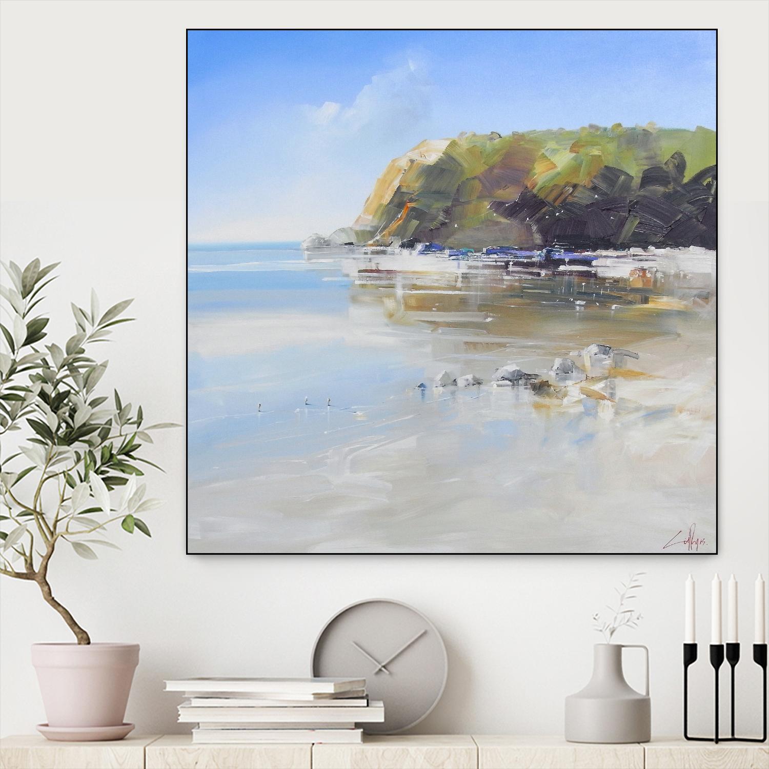 Coast Line by Craig Trewin Penny on GIANT ART - multi coastal, contemporary, landscapes, beaches, ocean