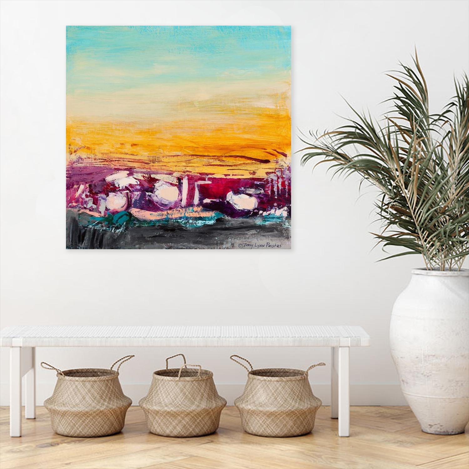 Whispered Wanderlust II by Tracy Lynn Pristas on GIANT ART - multicolor abstracts; contemporary