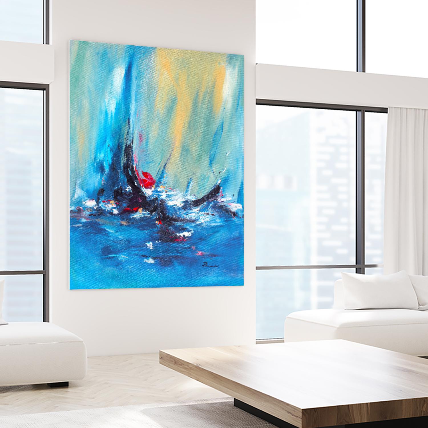 Aurora by Sarah Parsons on GIANT ART - multicolor abstracts; contemporary