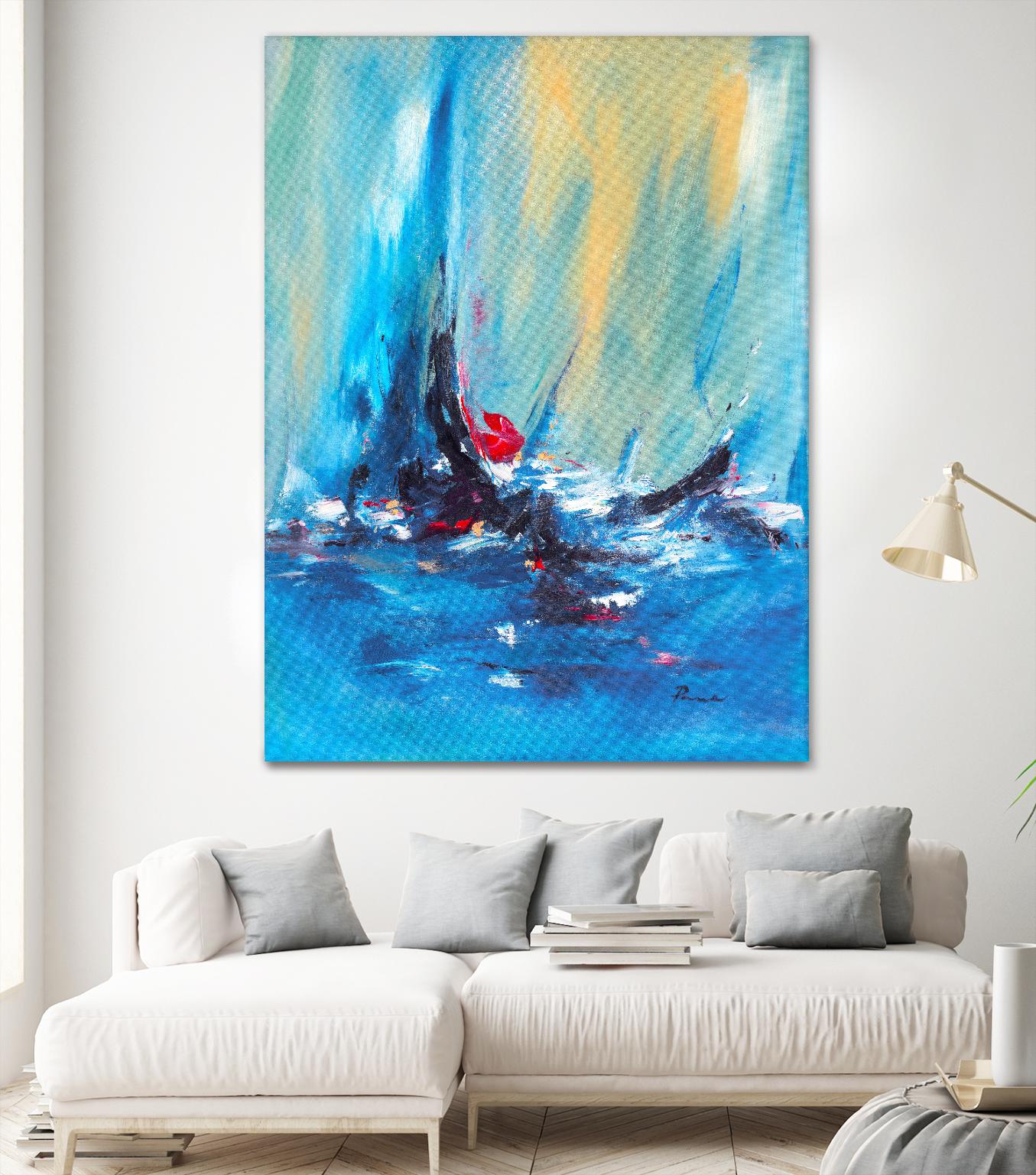 Aurora by Sarah Parsons on GIANT ART - multicolor abstracts; contemporary