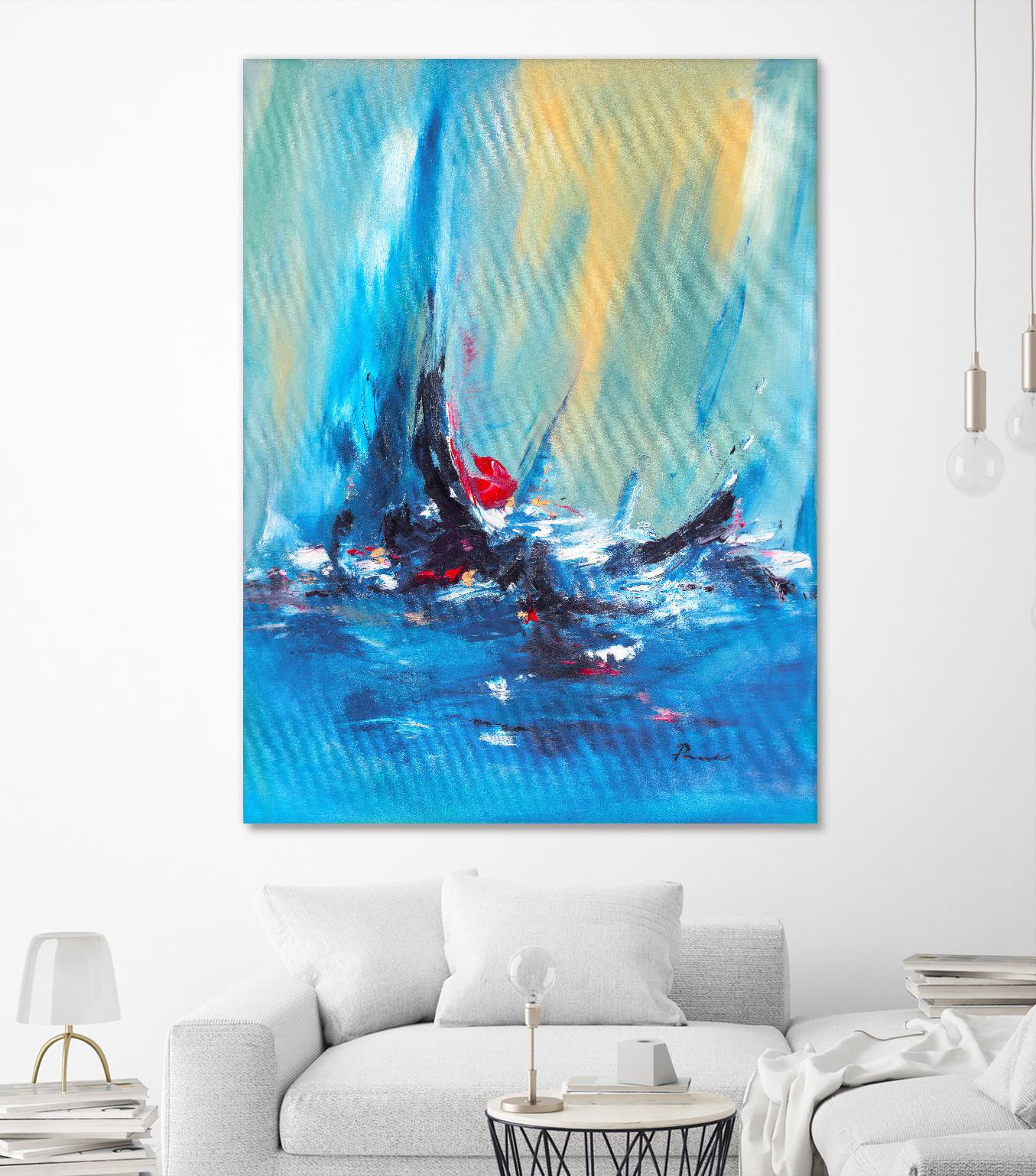 Aurora by Sarah Parsons on GIANT ART - multicolor abstracts; contemporary