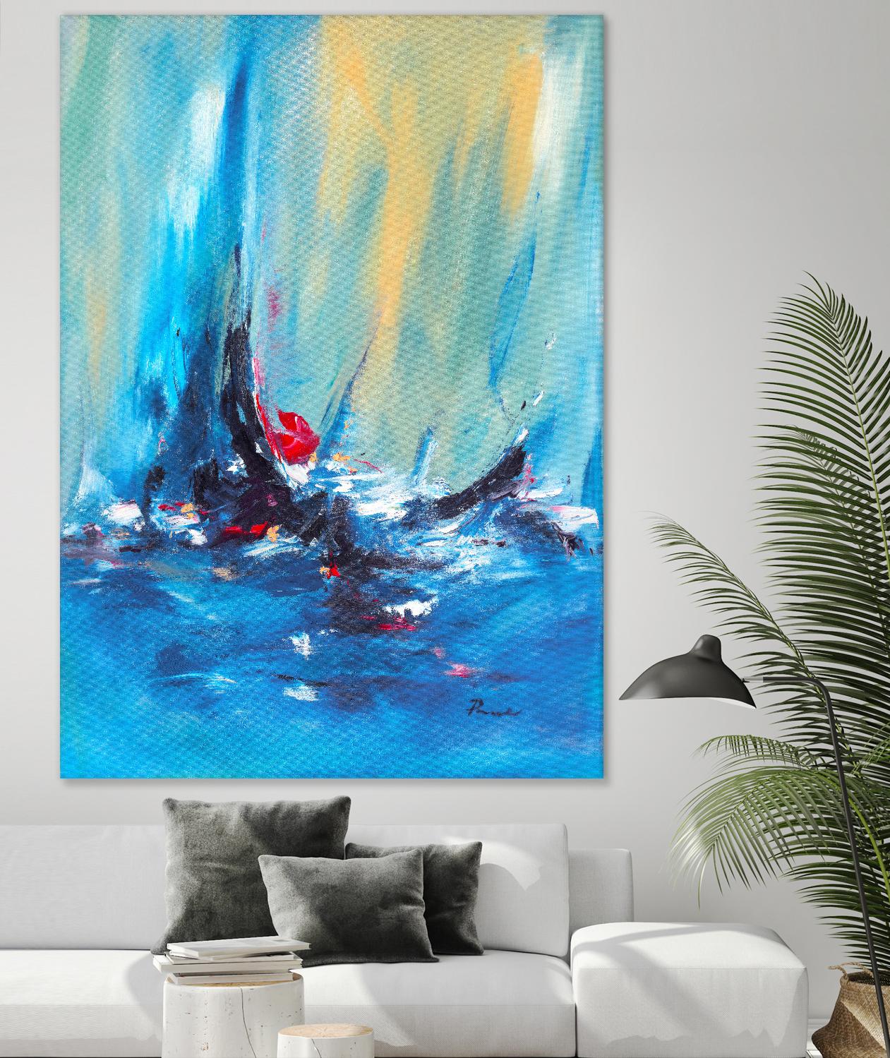 Aurora by Sarah Parsons on GIANT ART - multicolor abstracts; contemporary