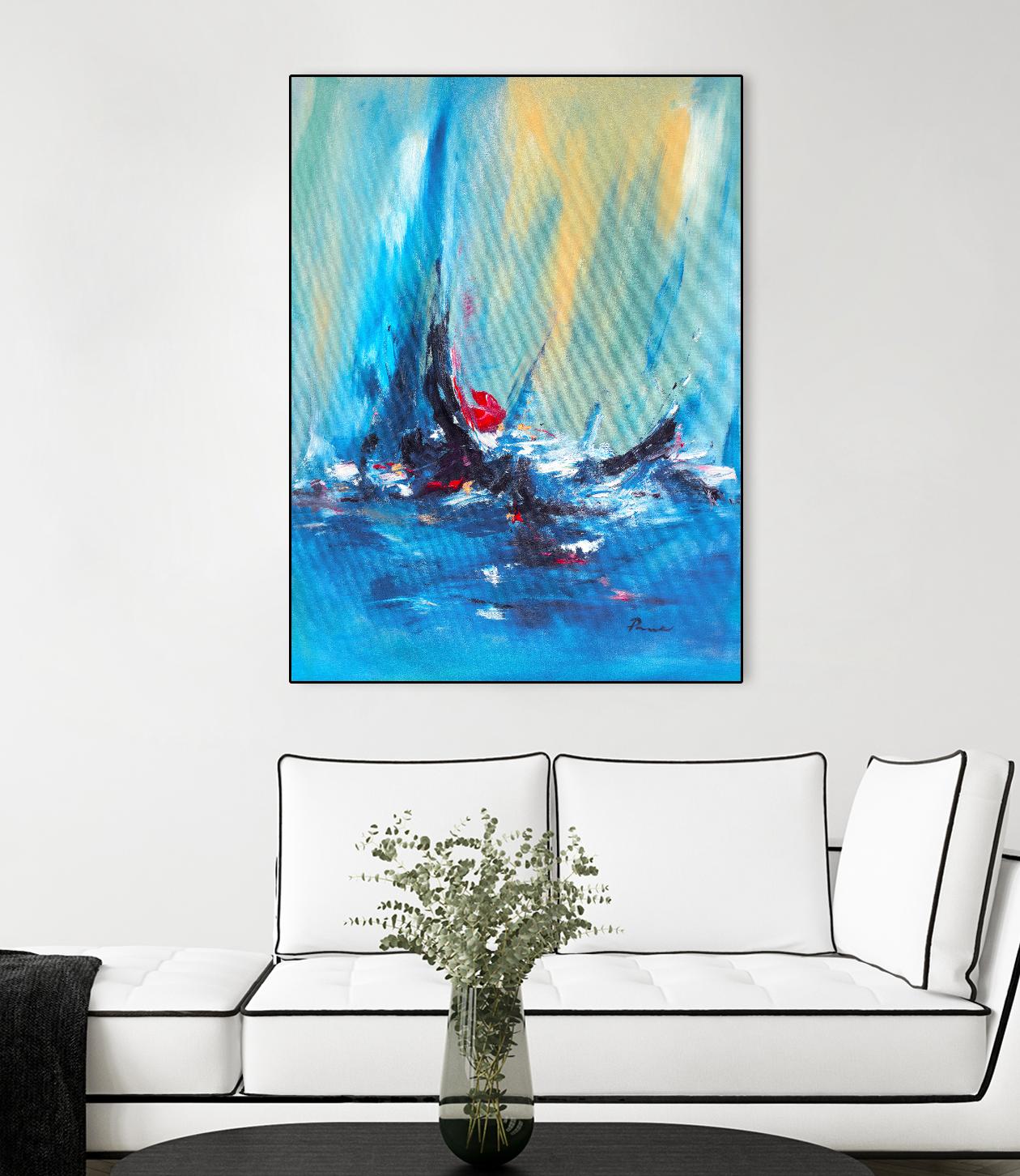 Aurora by Sarah Parsons on GIANT ART - multicolor abstracts; contemporary