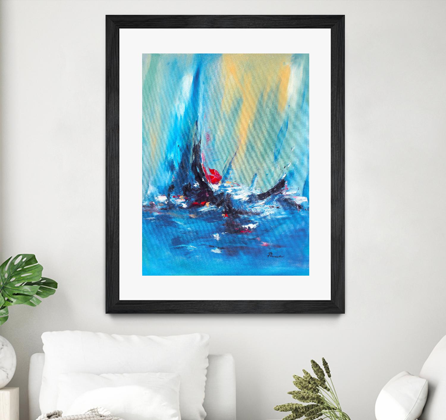 Aurora by Sarah Parsons on GIANT ART - multicolor abstracts; contemporary