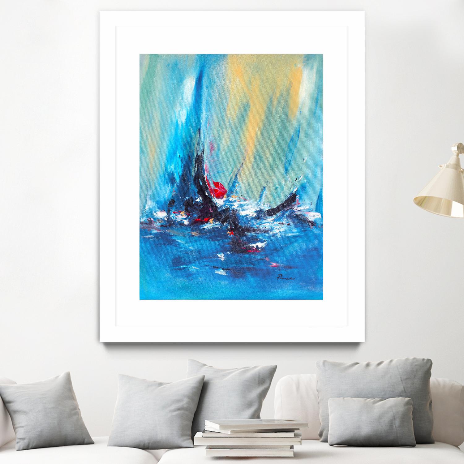 Aurora by Sarah Parsons on GIANT ART - multicolor abstracts; contemporary