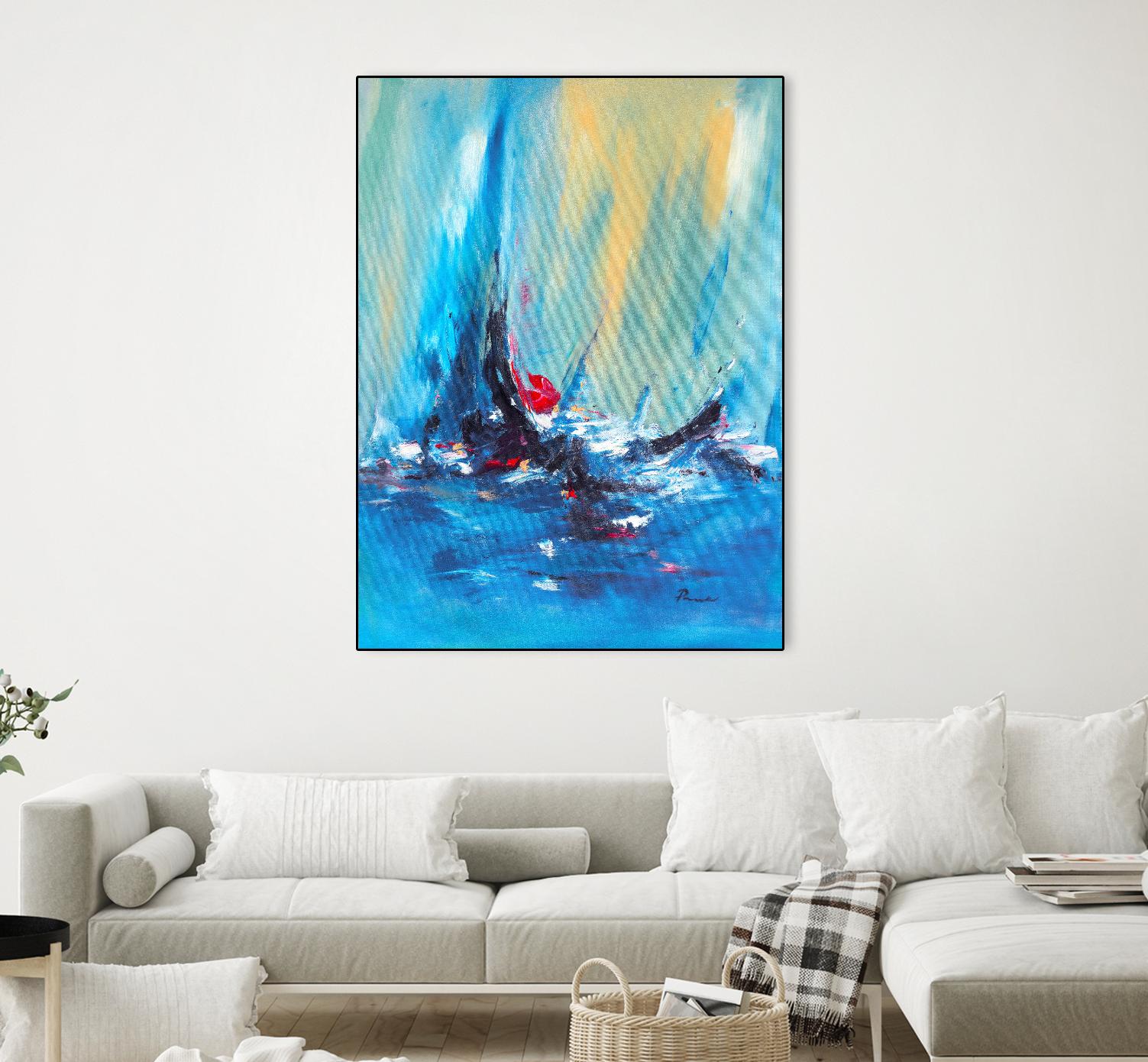 Aurora by Sarah Parsons on GIANT ART - multicolor abstracts; contemporary