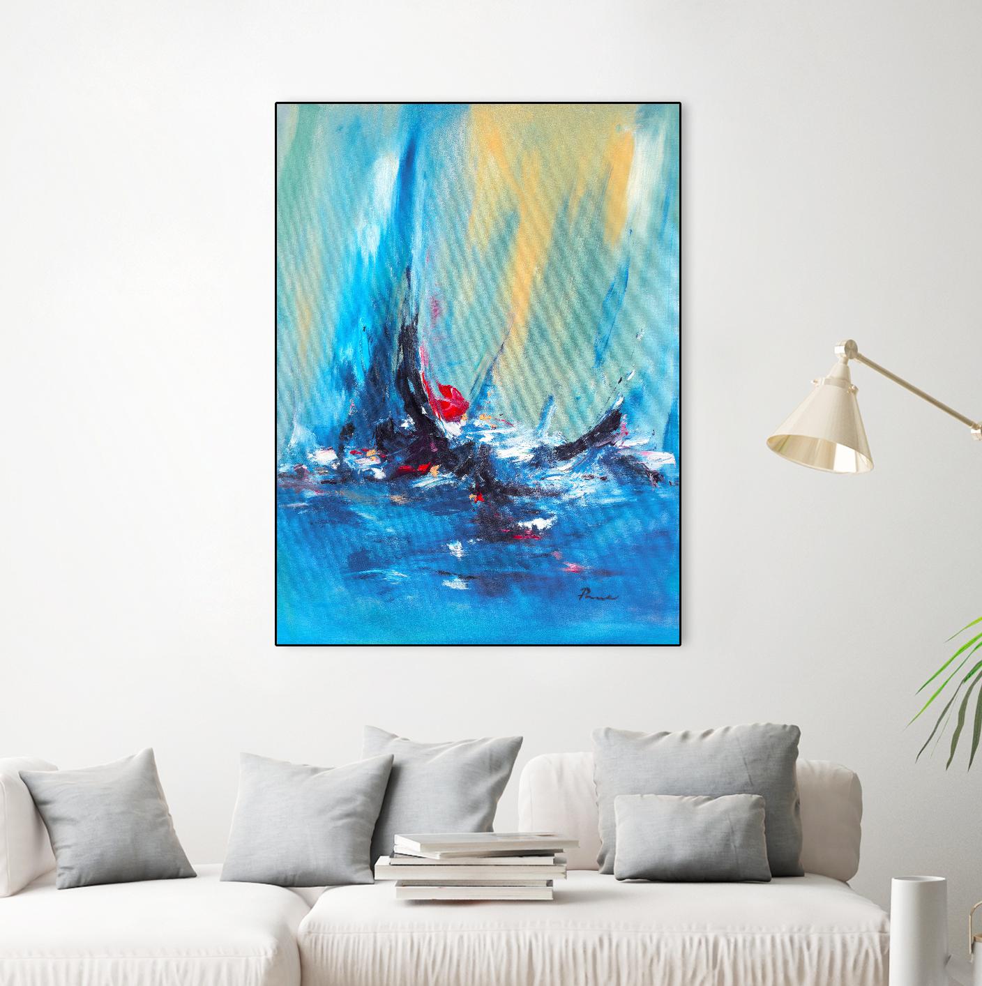 Aurora by Sarah Parsons on GIANT ART - multicolor abstracts; contemporary