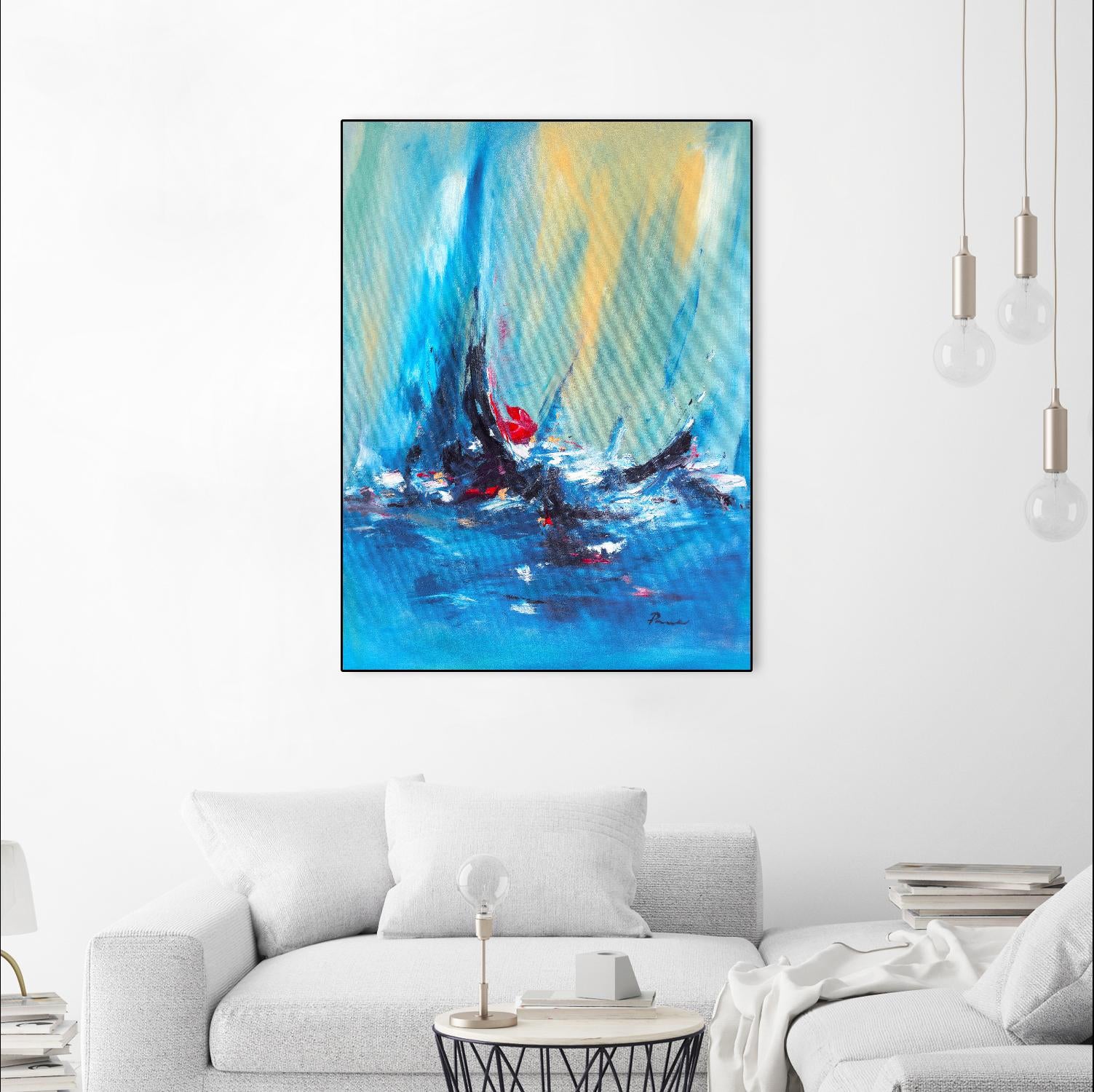 Aurora by Sarah Parsons on GIANT ART - multicolor abstracts; contemporary